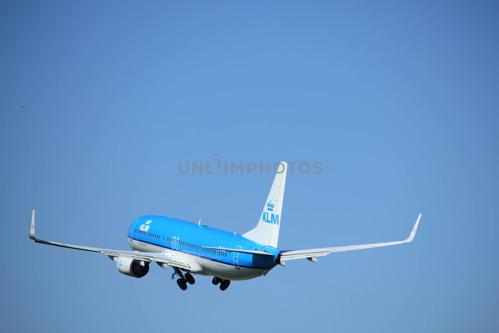 Amsterdam, the Netherlands - August, 18th 2016: PH-BXE KLM Boeing 737 by studioportosabbia