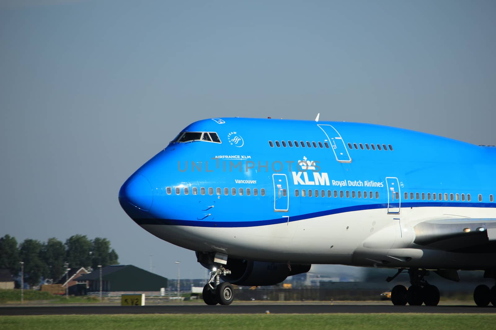Amsterdam, the Netherlands - August, 18th 2016: PH-BFV KLM Royal Dutch Airlines Boeing 747-406(M) by studioportosabbia