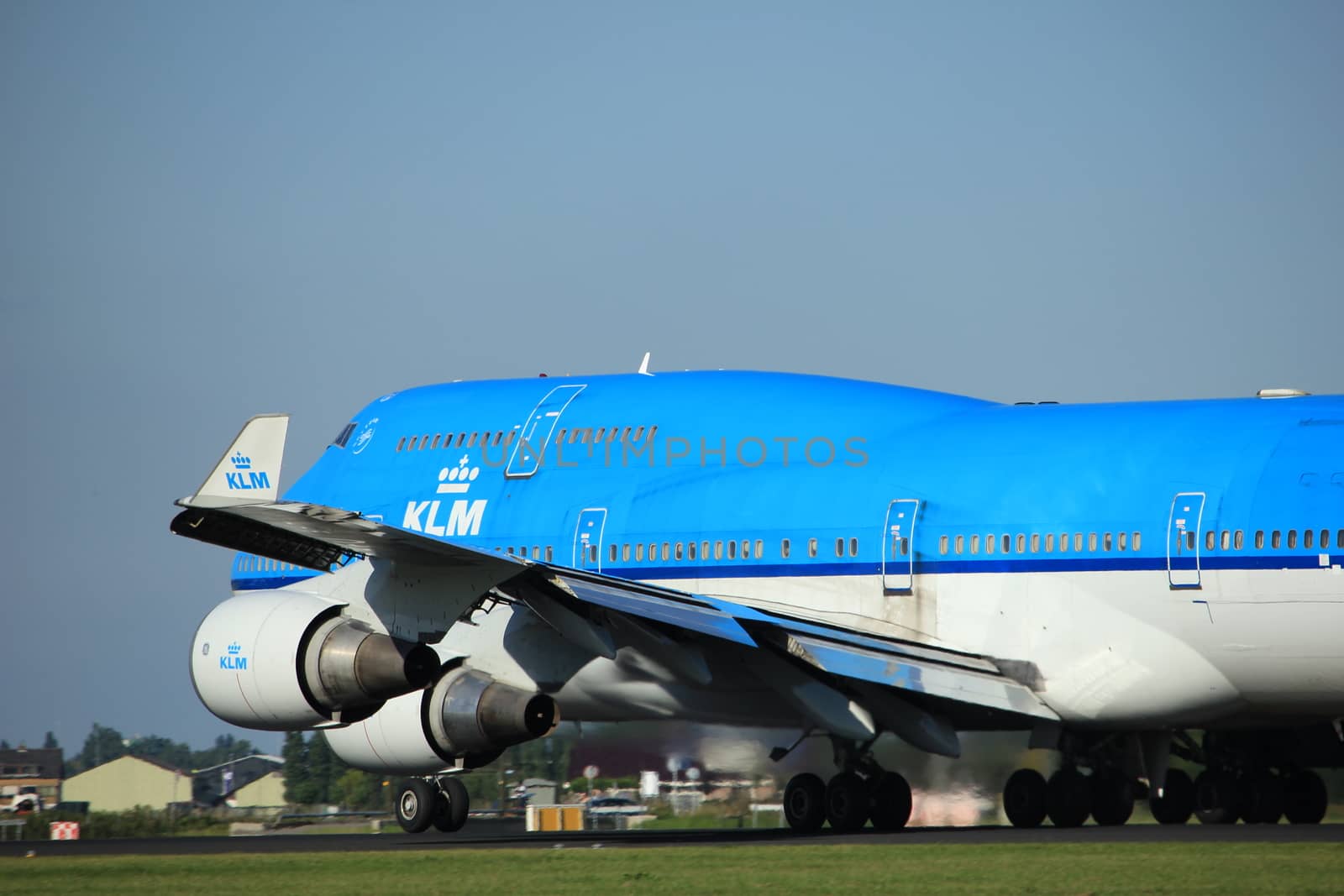 Amsterdam, the Netherlands - August, 18th 2016: PH-BFU KLM Royal Dutch Airlines Boeing 747-406(M) by studioportosabbia