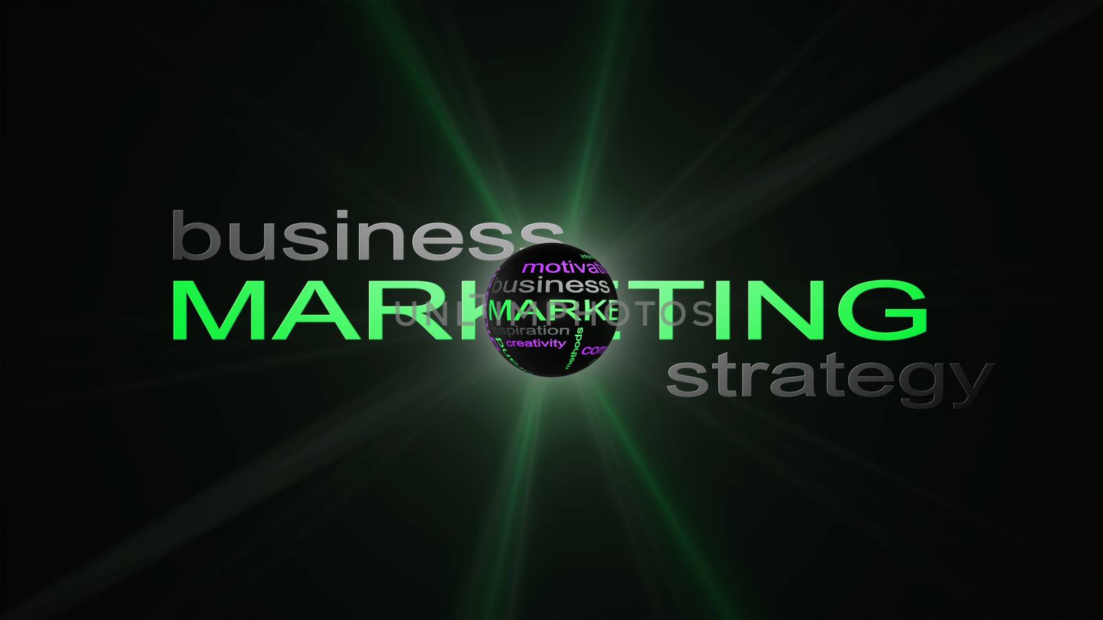 Marketing Business Strategy Word Cloud Text Concept by alexandarilich