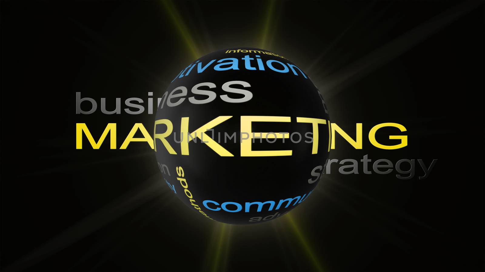 Marketing Business Strategy Word Cloud Text Concept by alexandarilich