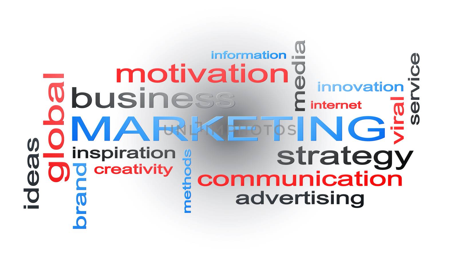 Marketing Business Strategy Word Cloud Text Concept by alexandarilich