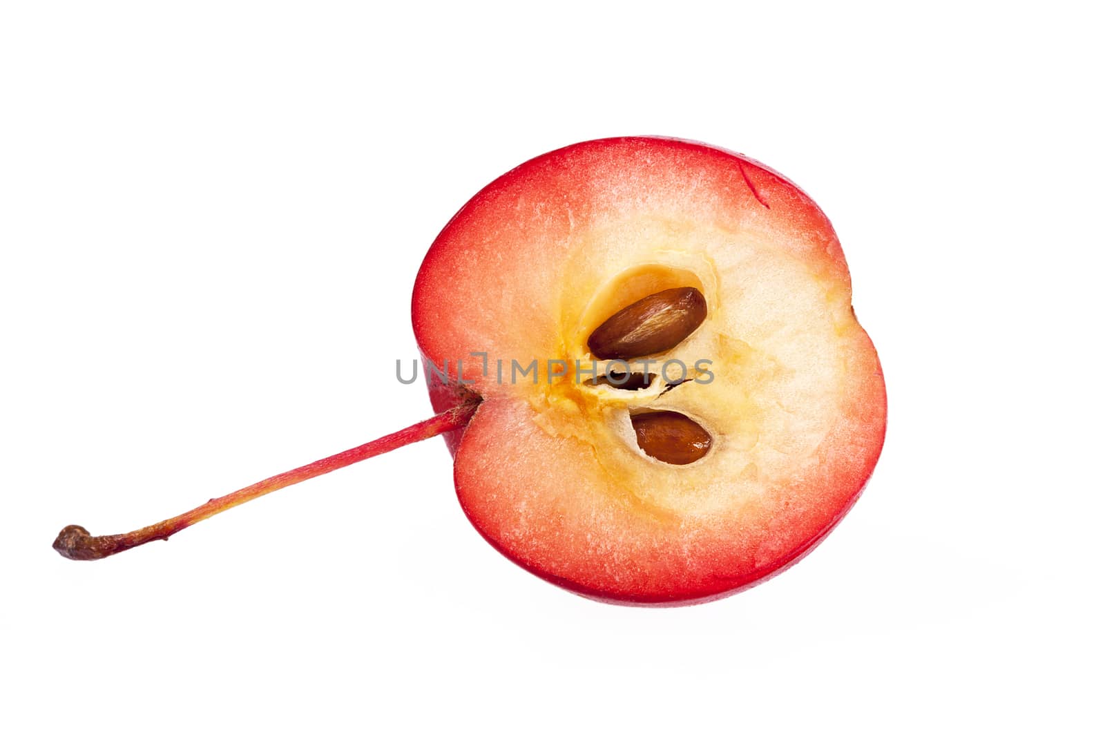 Red paradise apple isolated on white background by mychadre77