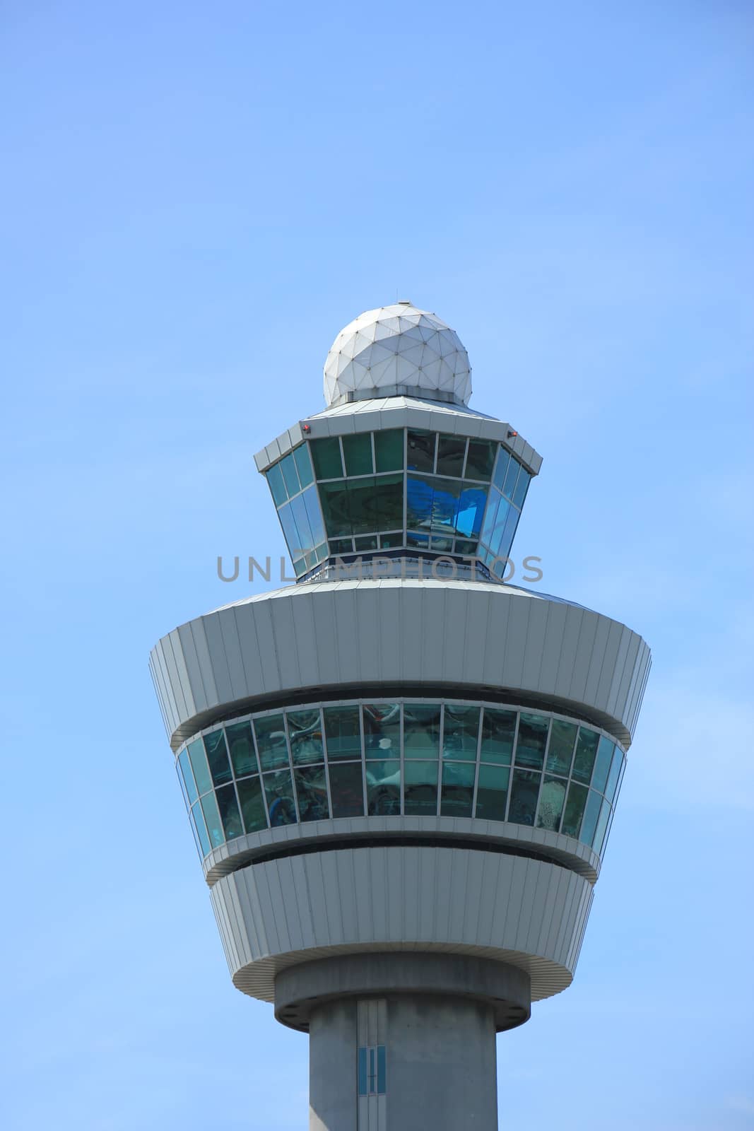 Airtraffic control tower at an international airport