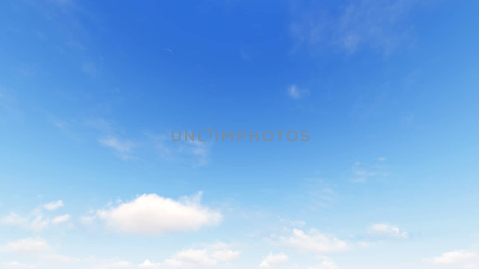 Cloudy blue sky abstract background, blue sky background with tiny clouds, 3d rendering

