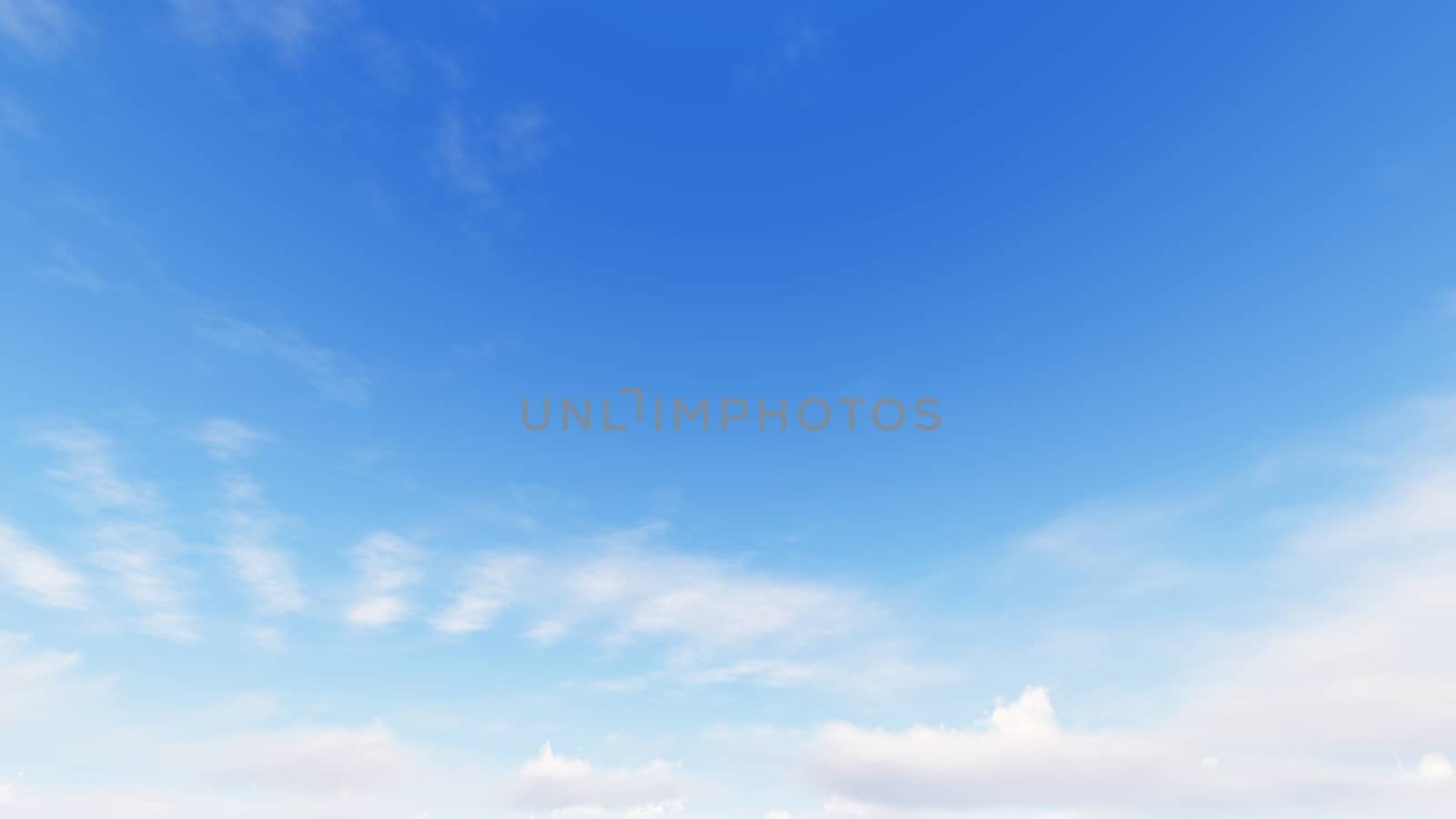 Cloudy blue sky abstract background, blue sky background with tiny clouds, 3d rendering

