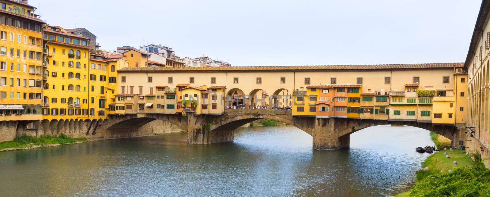 Ponte Vecchio over Arno river in Florence, Italy.