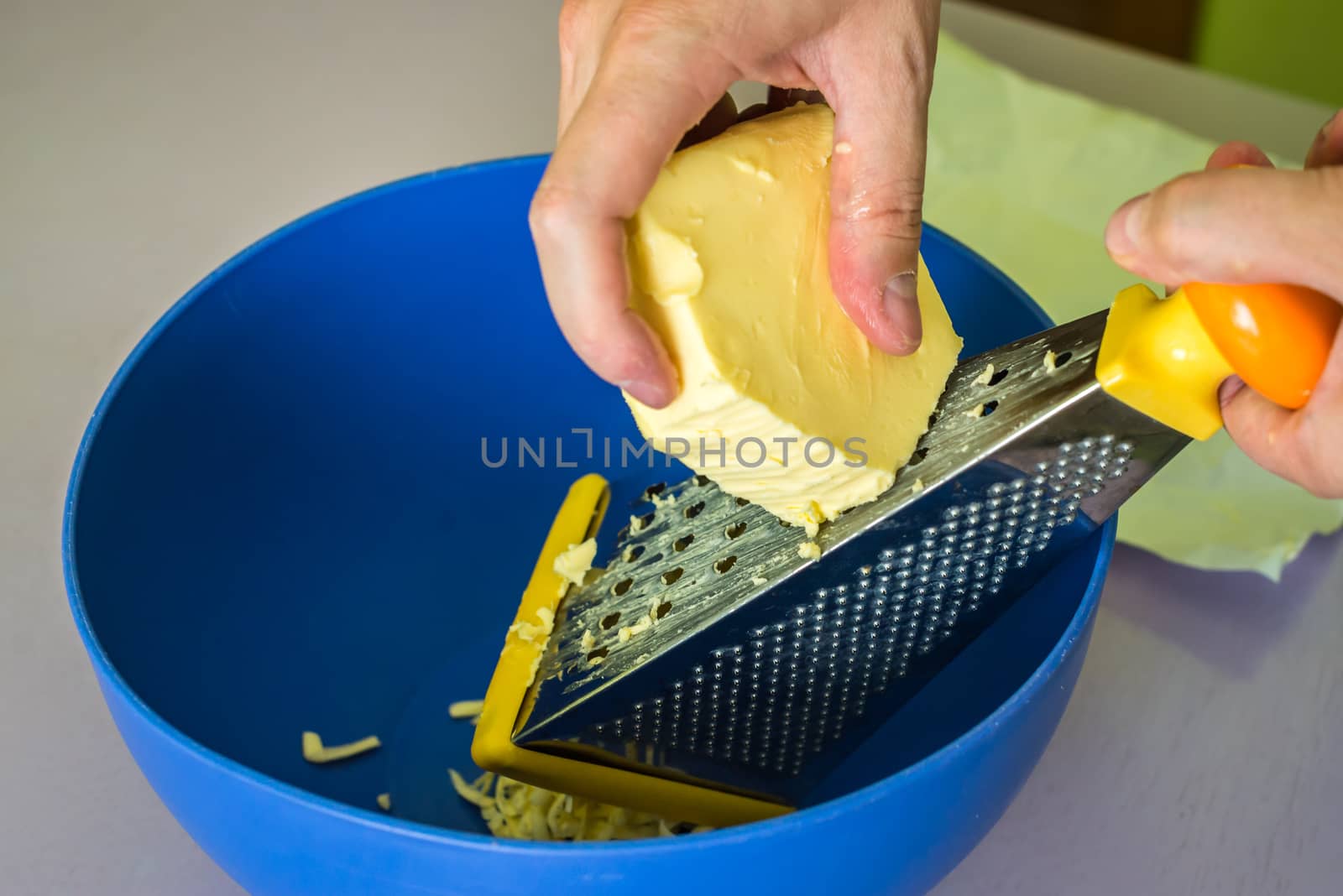 hand shredded butter with grated by okskukuruza