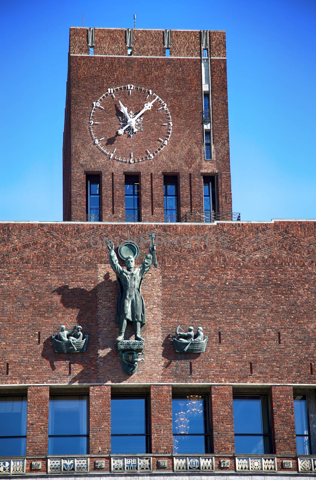 Oslo City Hall (Radhus) in Oslo, Norway 