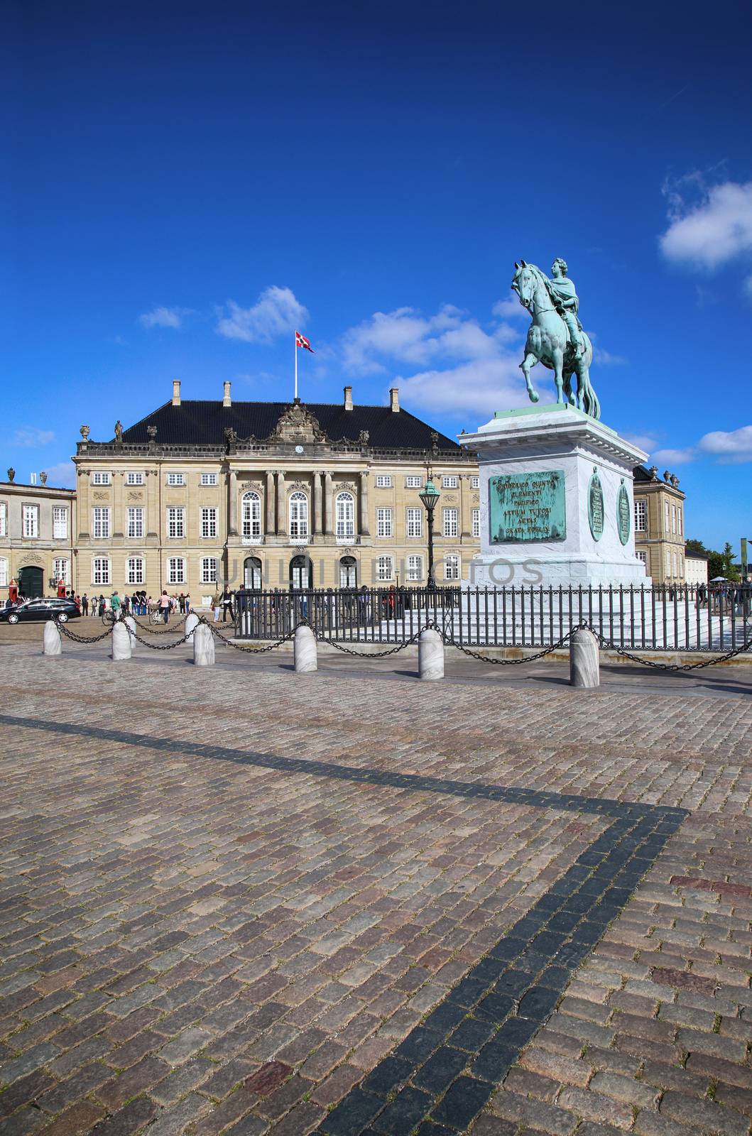 Amalienborg palace in Copenhagen, Denmark by vladacanon