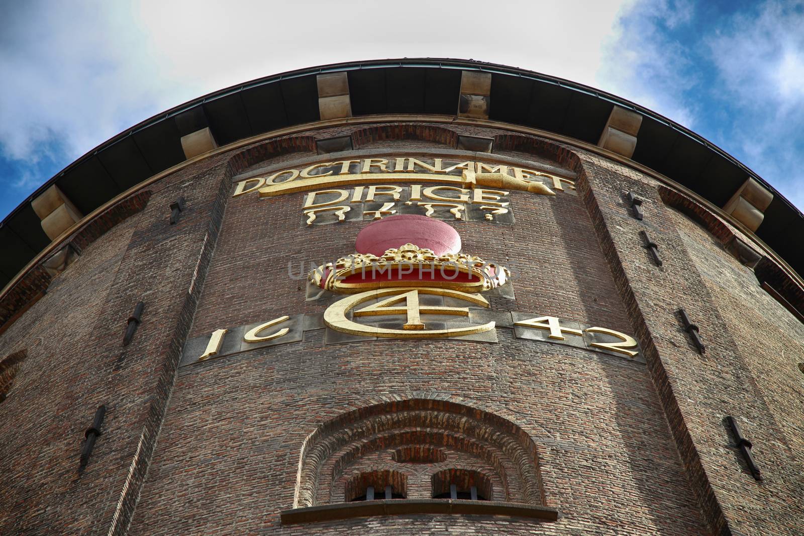 The Rundetaarn (Round Tower) in central Copenhagen, Denmark by vladacanon