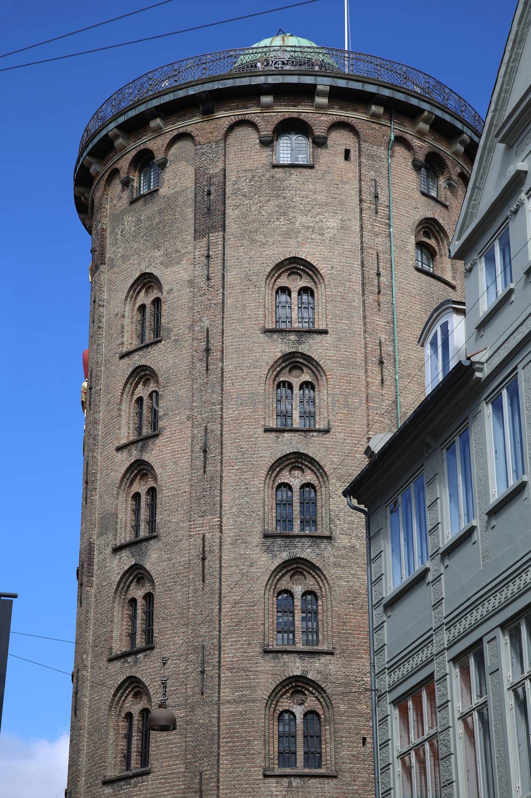 The Rundetaarn (Round Tower) in central Copenhagen, Denmark by vladacanon