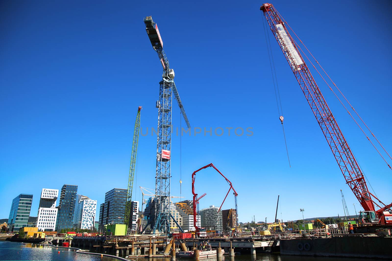 OSLO, NORWAY – AUGUST 17, 2016: A construction site of Bjorvik by vladacanon