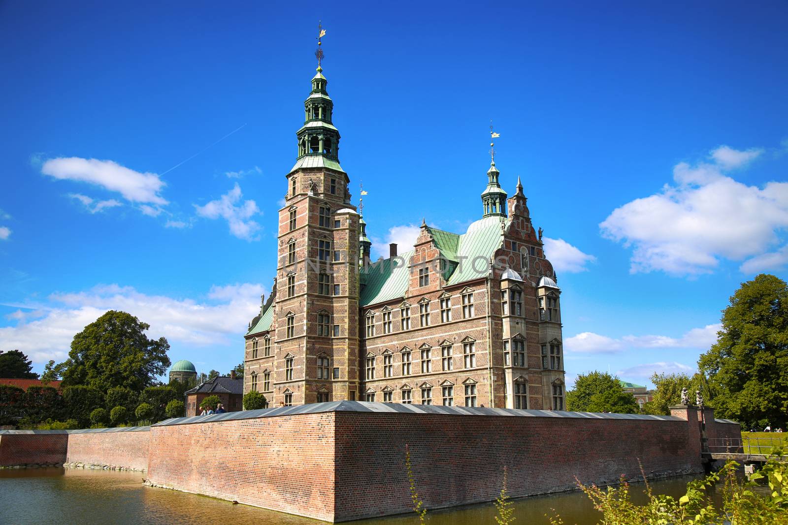 Copenhagen, Denmark – August 15, 2016: Rosenborg Castle is a renaissance castle located in Copenhagen, build by King Christian IV in Copenhagen, Denmark on August 15, 2016.