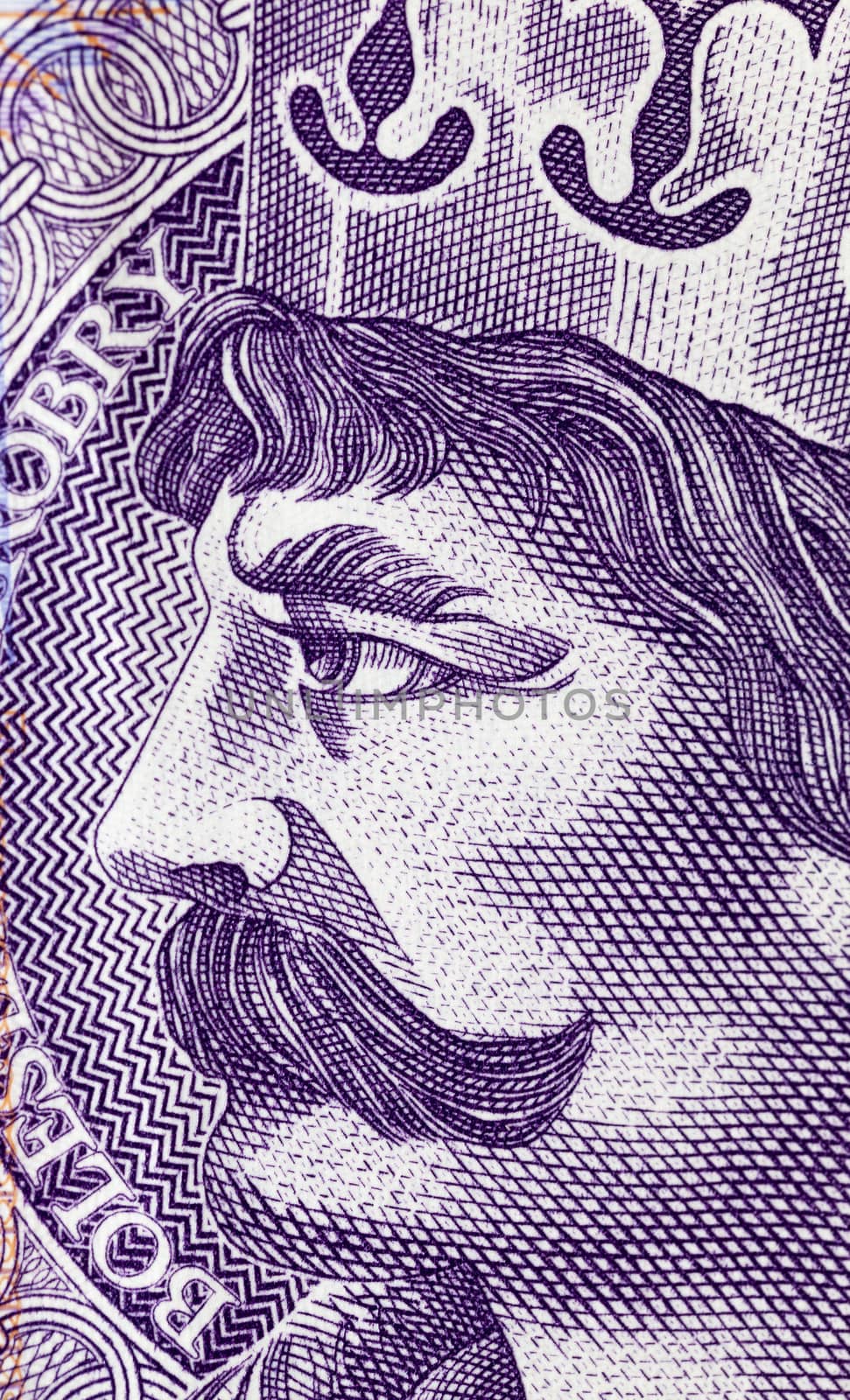 photographed close up bill costing twenty zloty