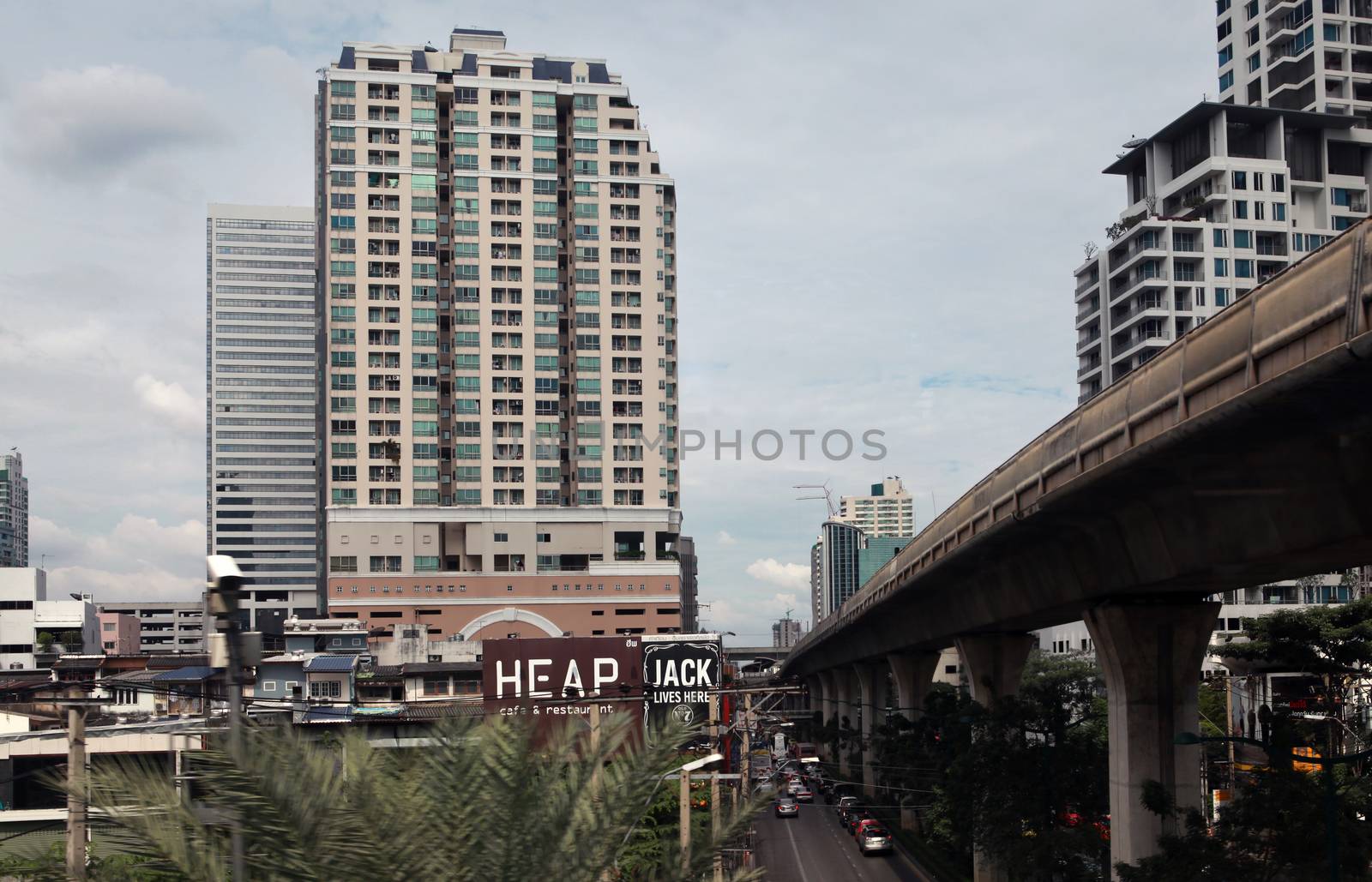 view of streets in Bangkok by ssuaphoto