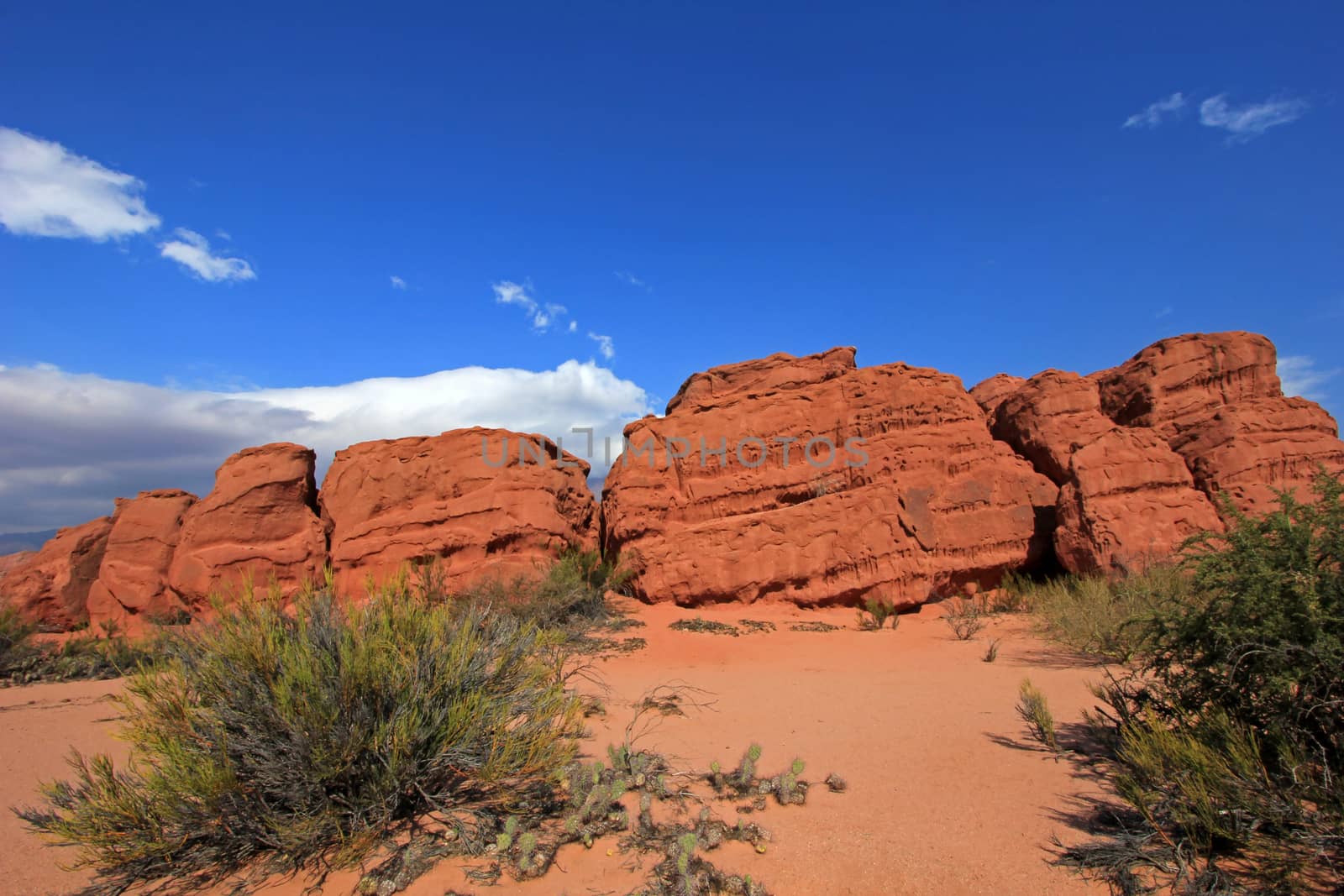 Amphitheater, Quebrada de Cafayate valley, also called quebrada de las conchas, Argentina