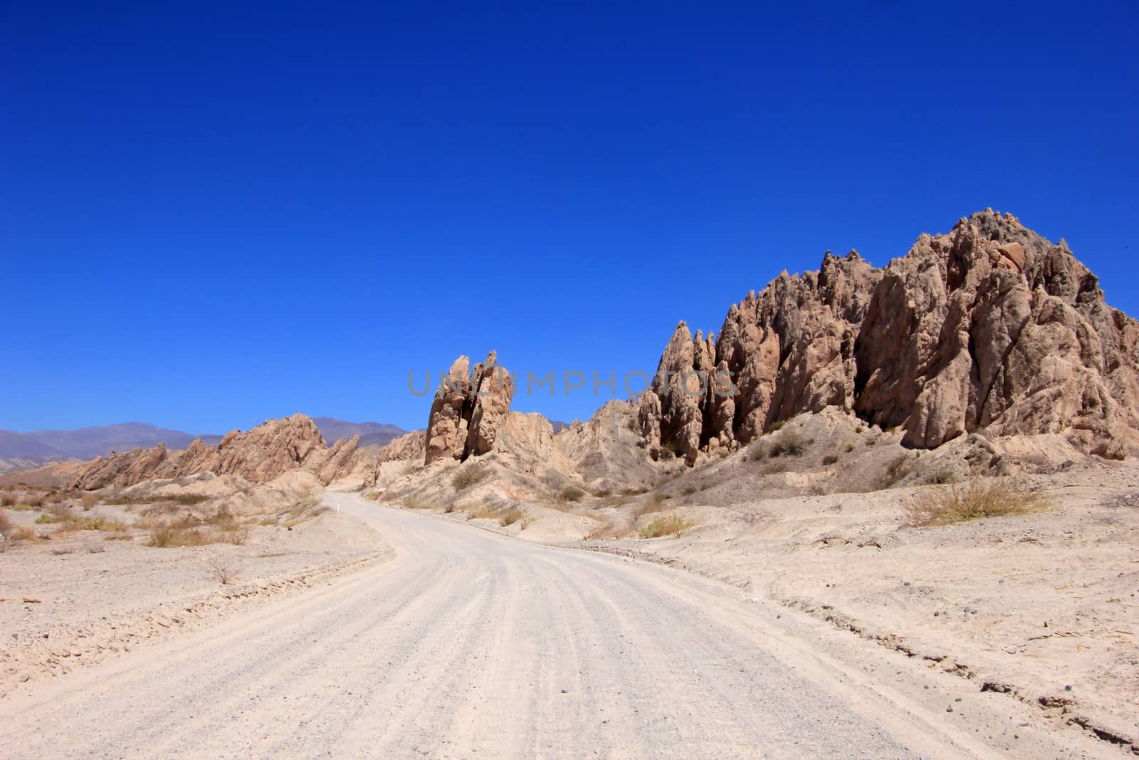 National route 40 crosses the quebrada de las Flechas, broken arrows, Salta Province, Cafayate, Argentina