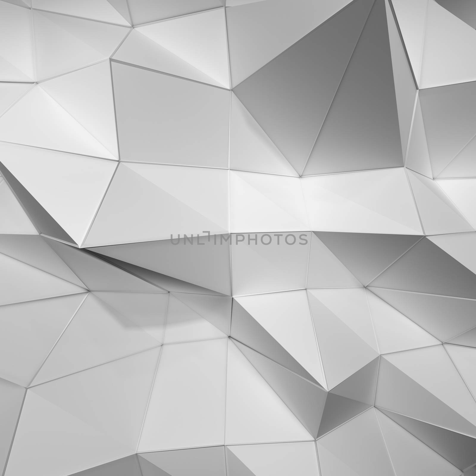 Beautiful white triangle abstract background by cherezoff