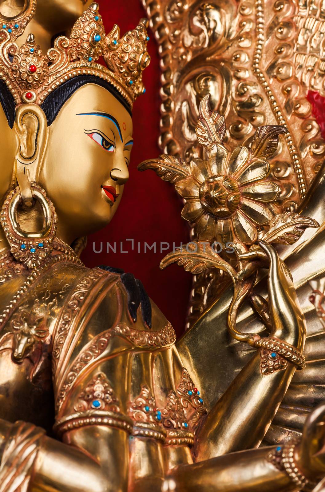 Face of Avalokiteshvara. by dymov