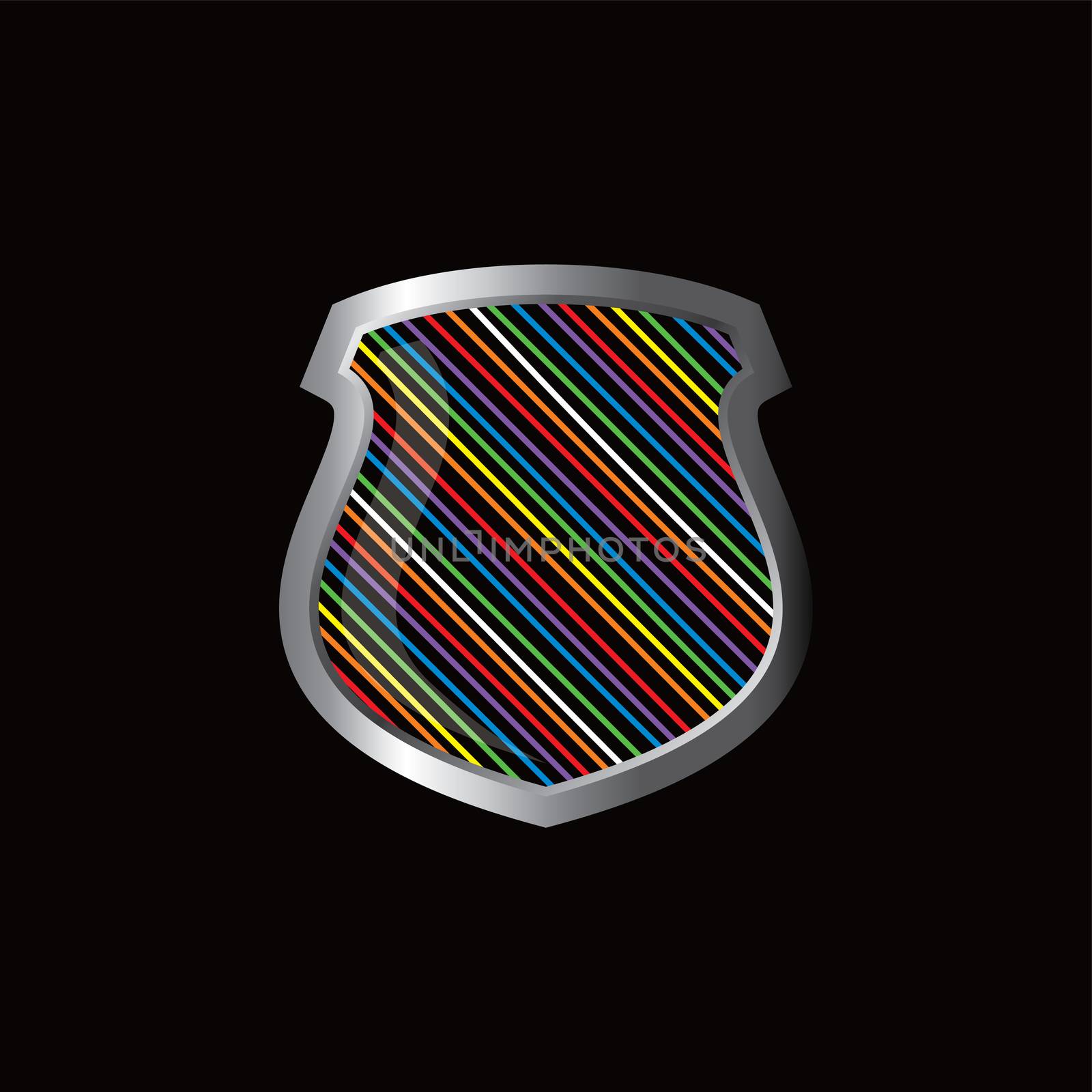 rainbow theme protector shield by vector1st