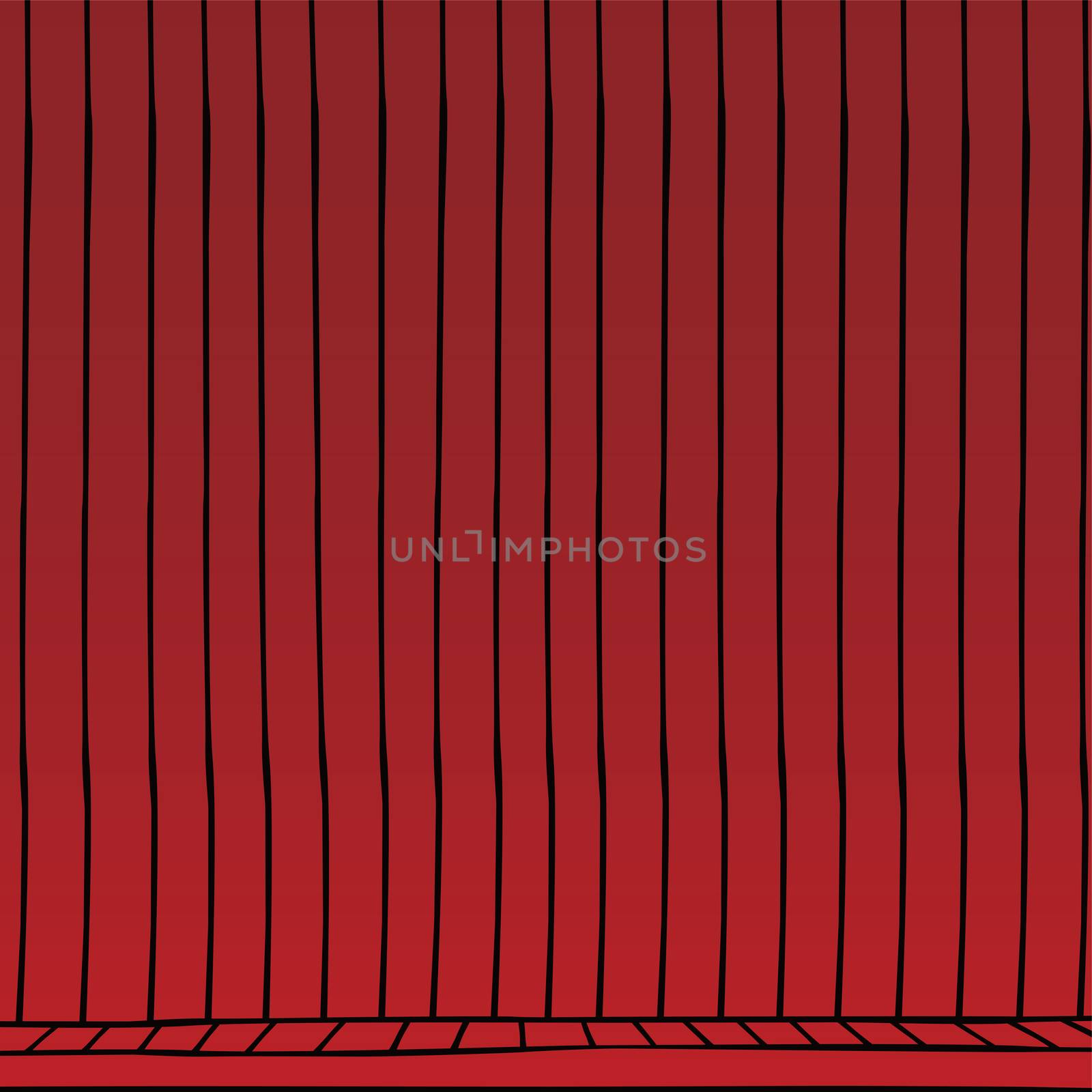 red curtain cartoon by vector1st