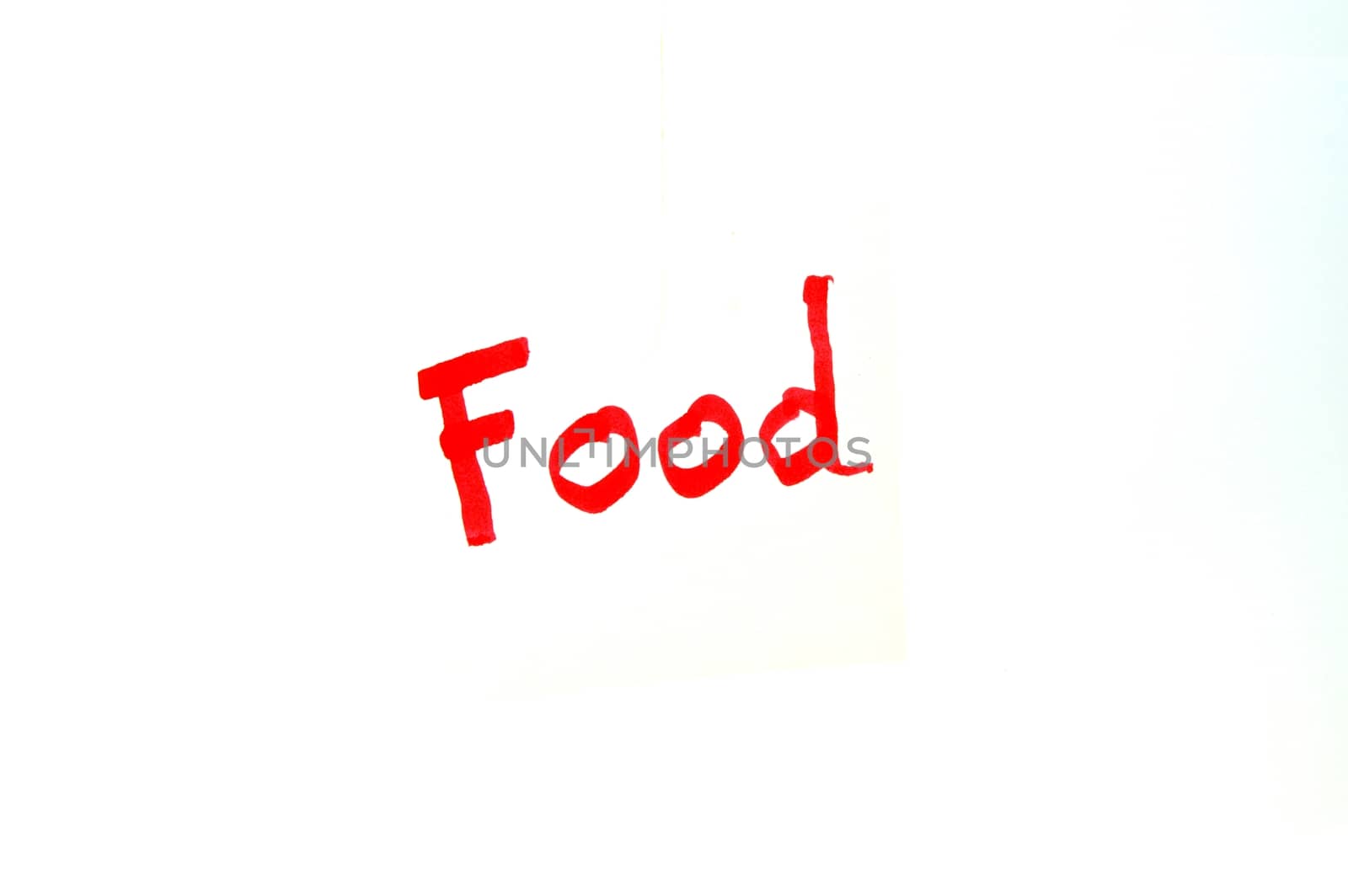 Mot Food written in red letters on white background