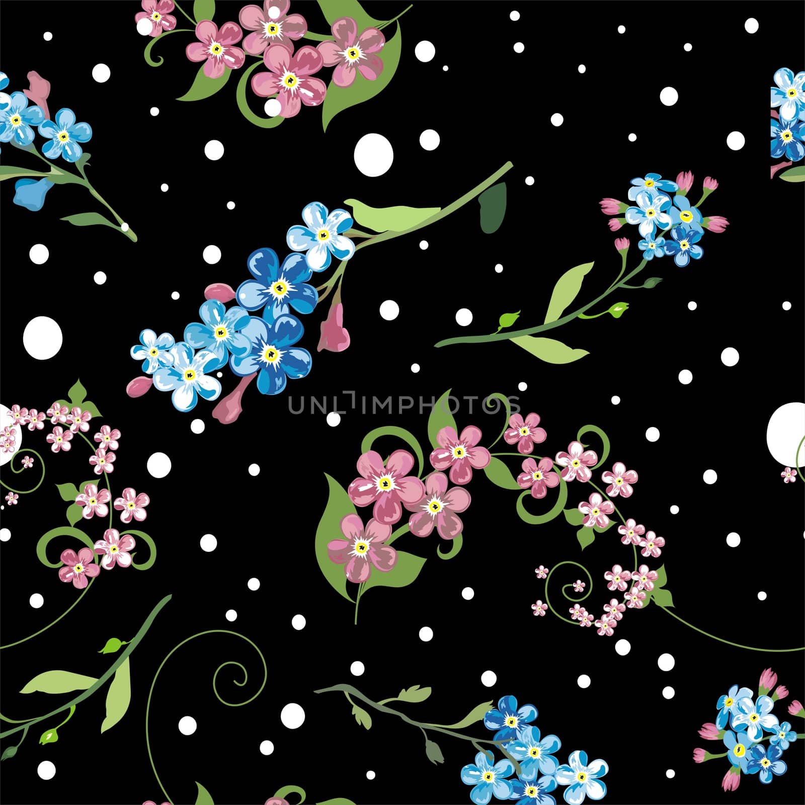 elegant floral seamless pattern background for your design by svtrotof