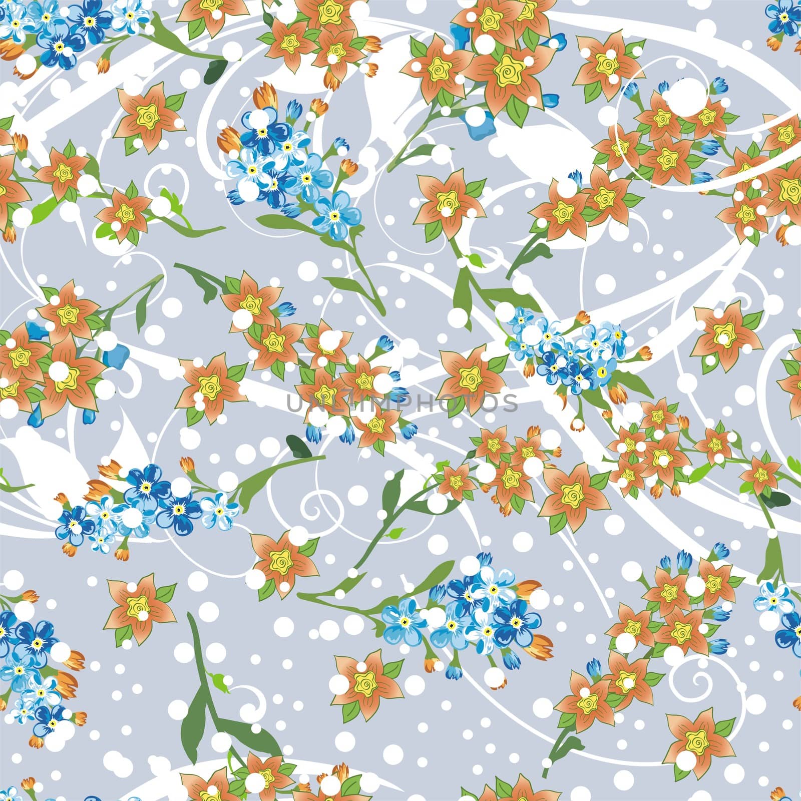 elegant floral seamless pattern background for your design