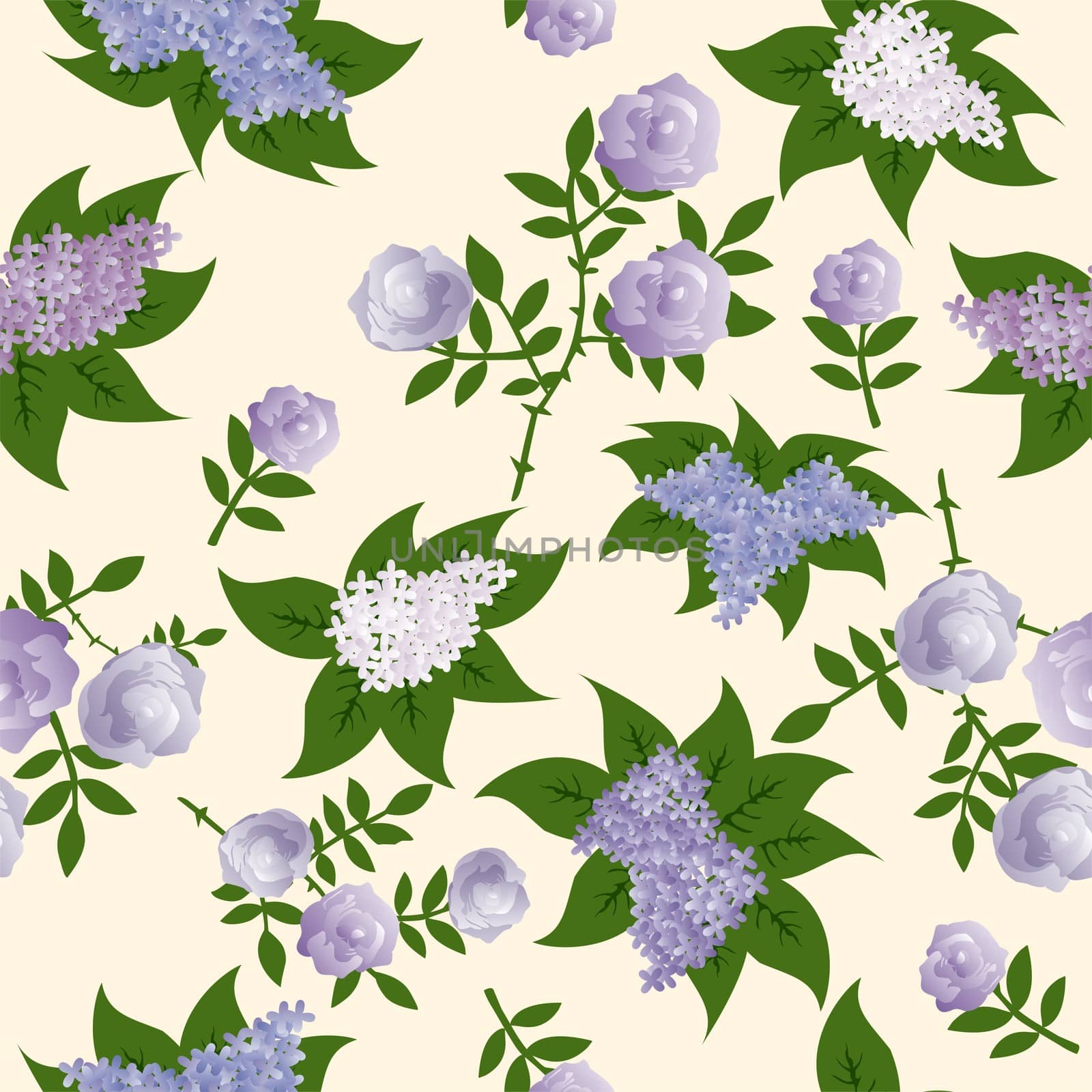 elegant floral seamless pattern background for your design by svtrotof