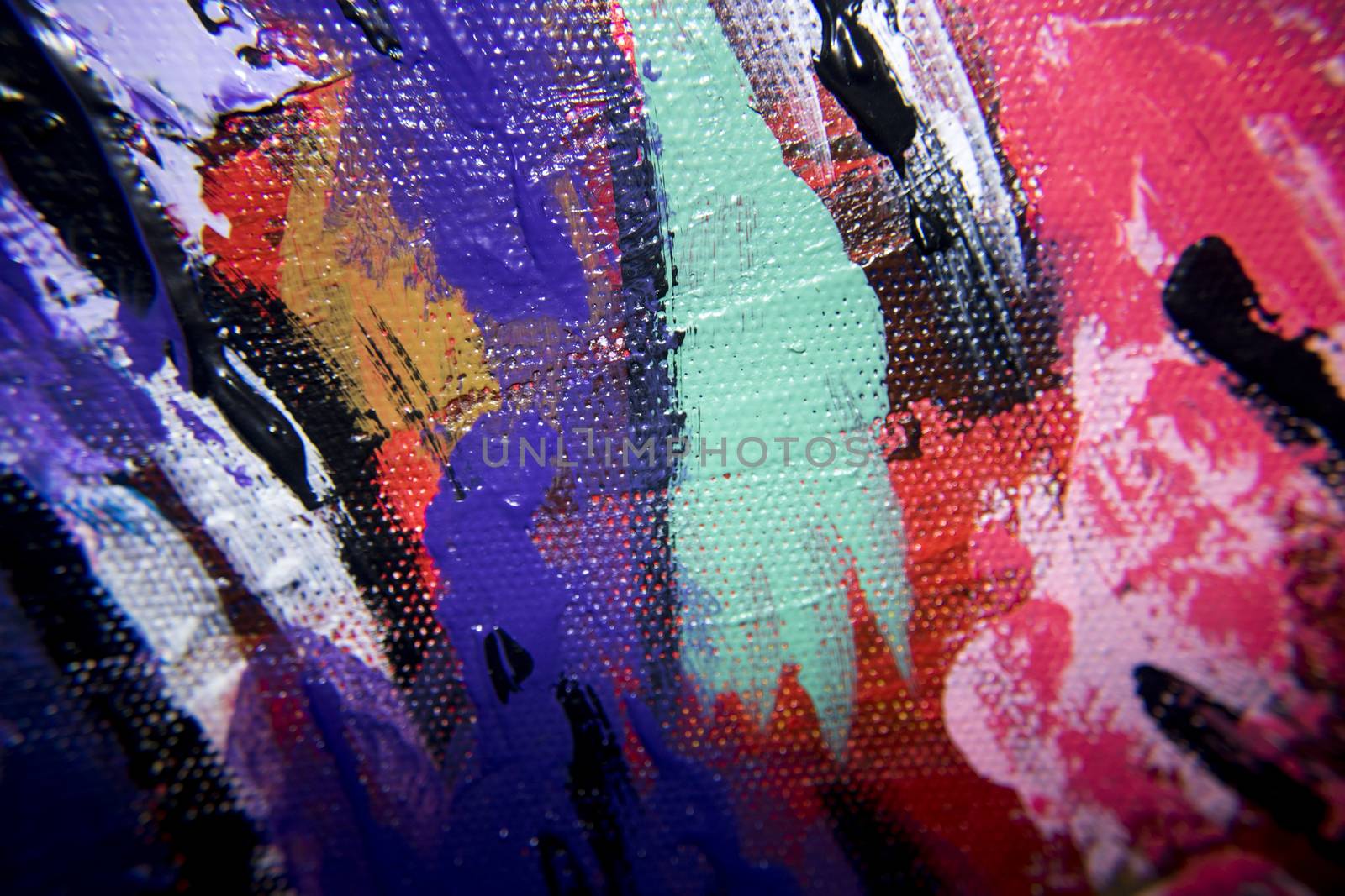 color on canvas detail macro texture art photo