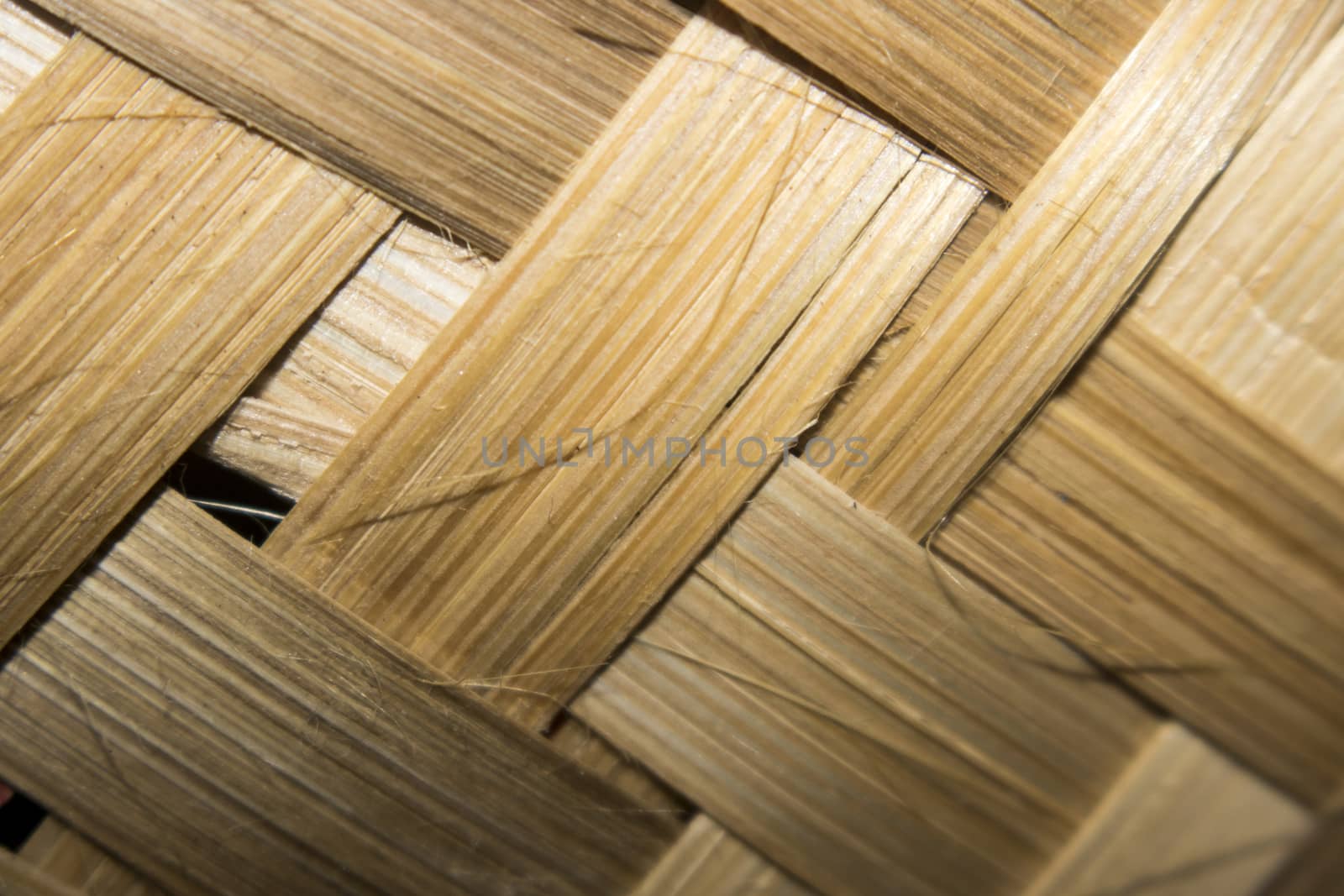 Old bamboo weave mat texture close up single focus by vector1st