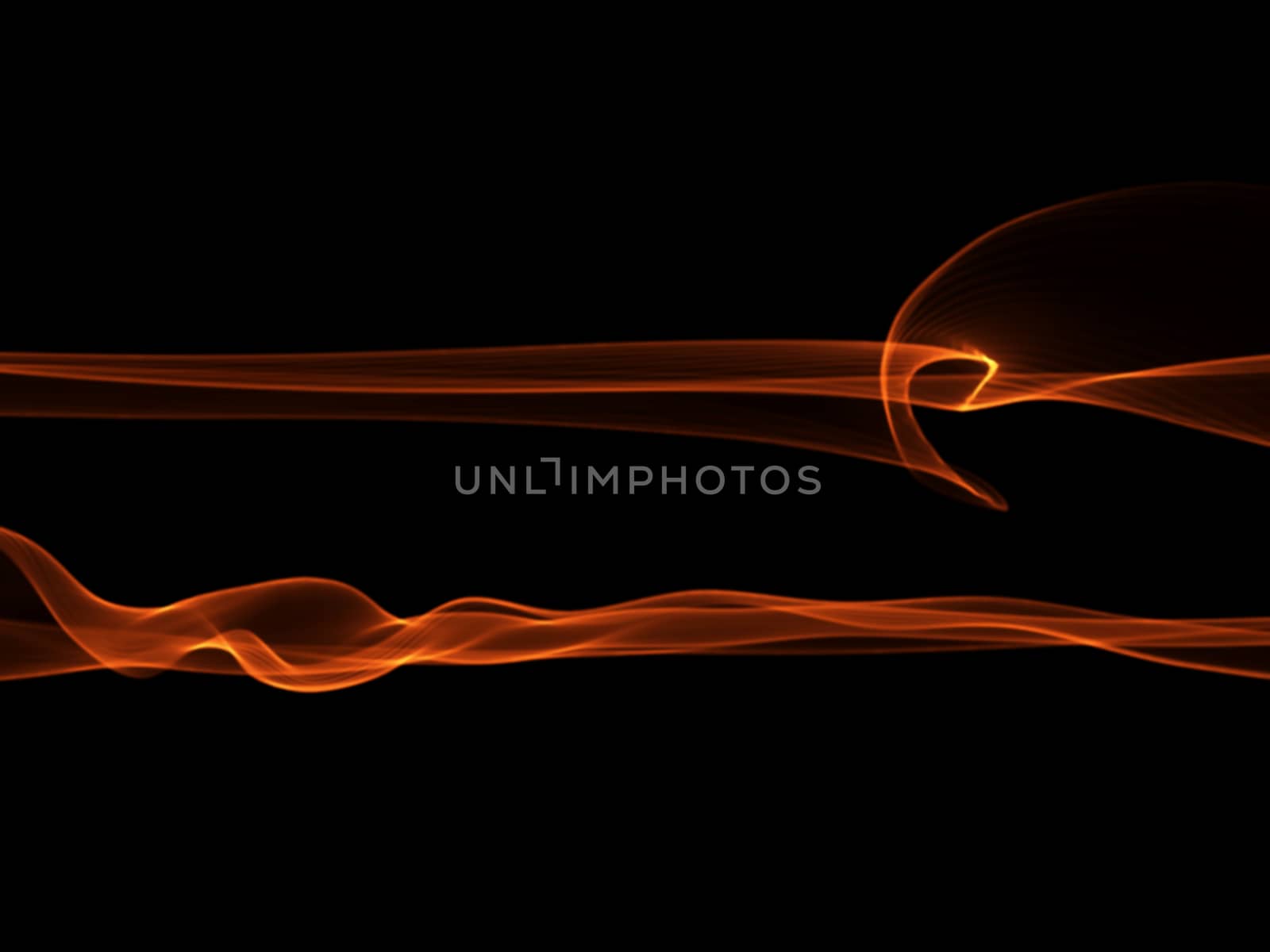 Set of abstract red smoke fire brushes over black background. Wavy elegant collection elements for your design and art.