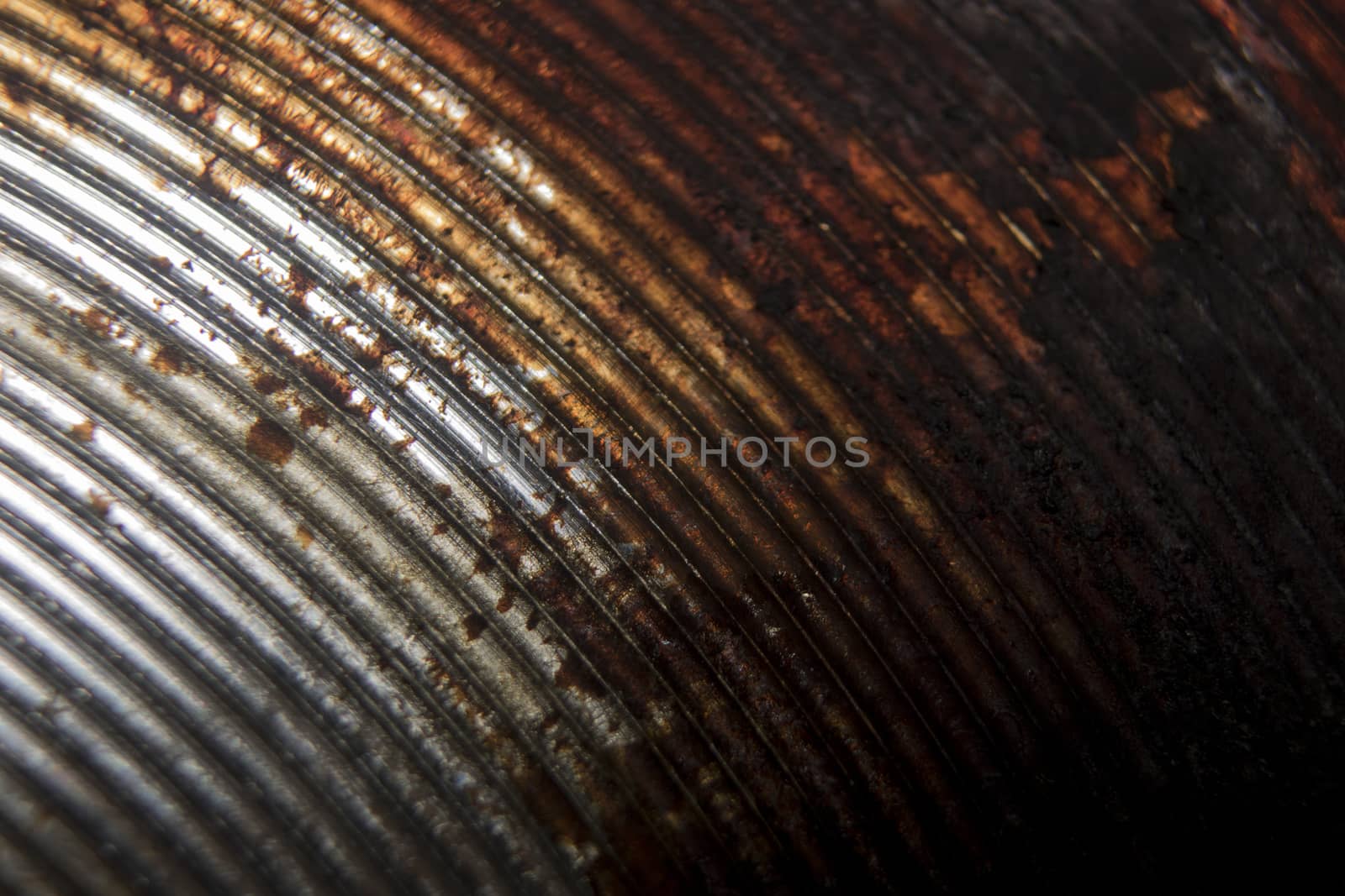 oily rusty metal plate close up macro art
