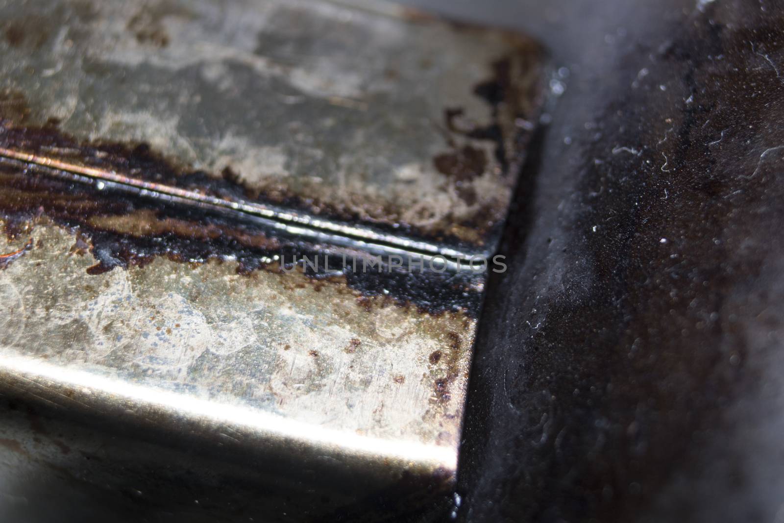 oily rusty dirty metal macro detail photo