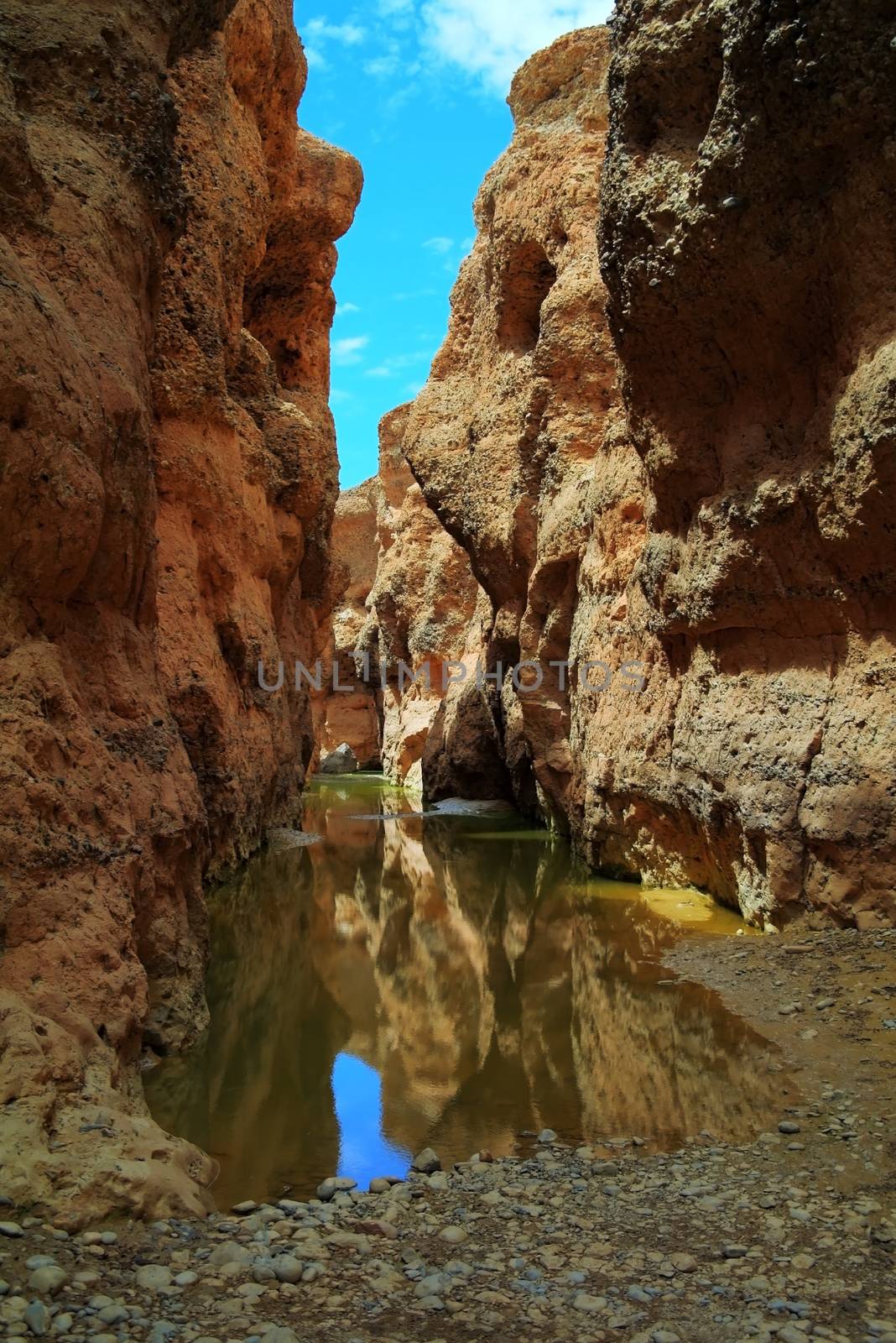 Sesriem canyon of Tsauchab river, Sossusvley, Namibia