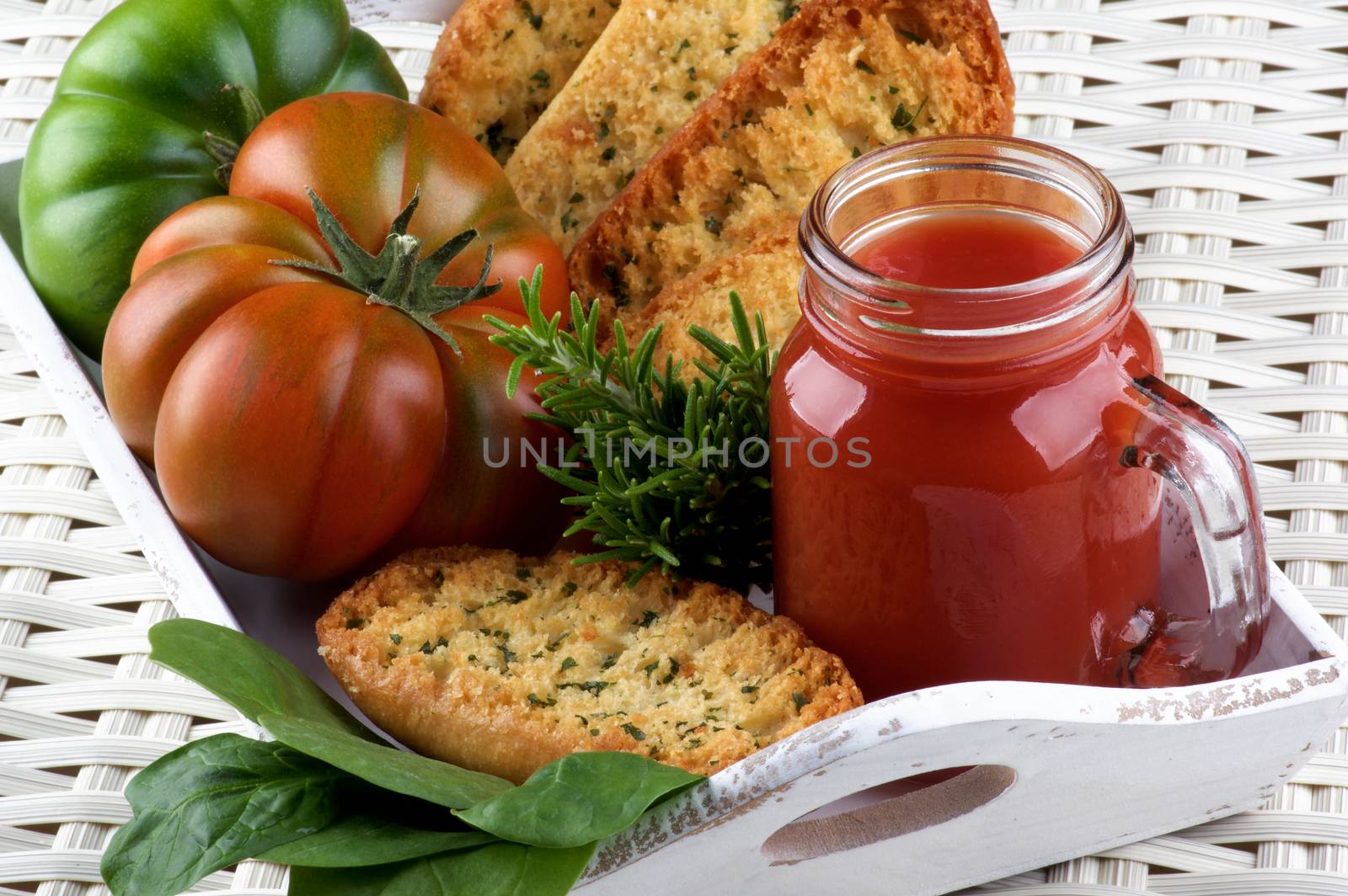 Tomato Juice and Bread by zhekos