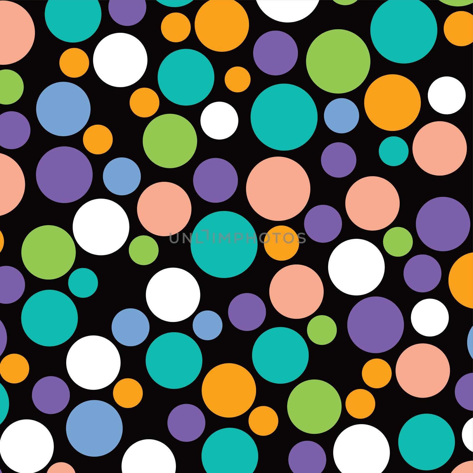 colorful dot theme art background by vector1st