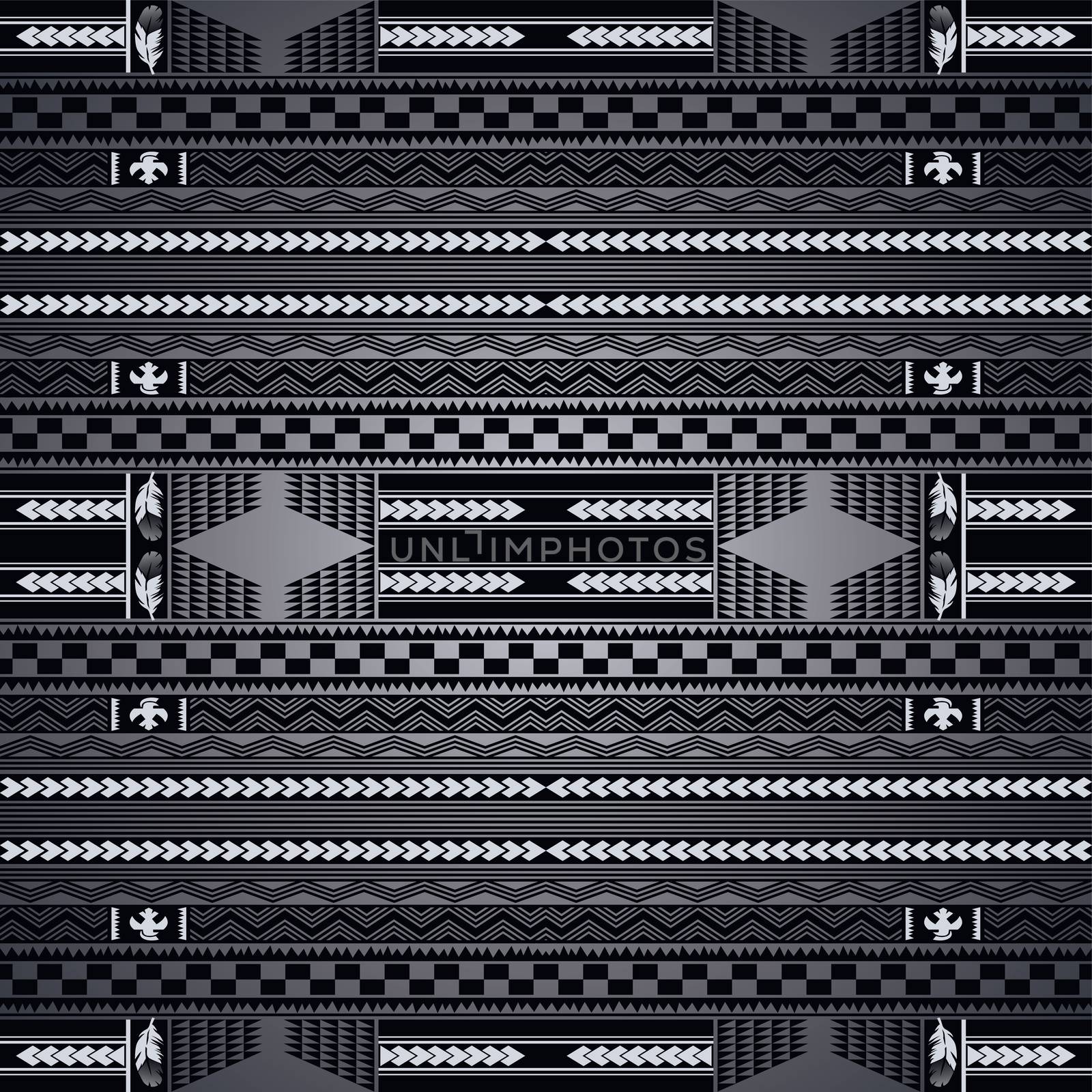 native america pattern art theme vector illustration