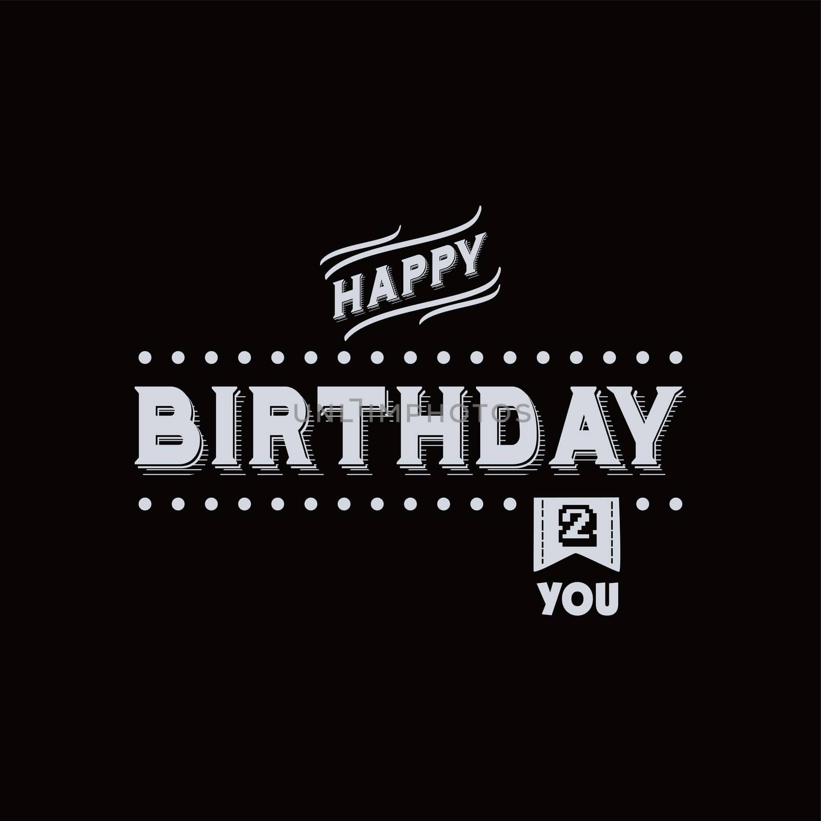 happy birthday label by vector1st