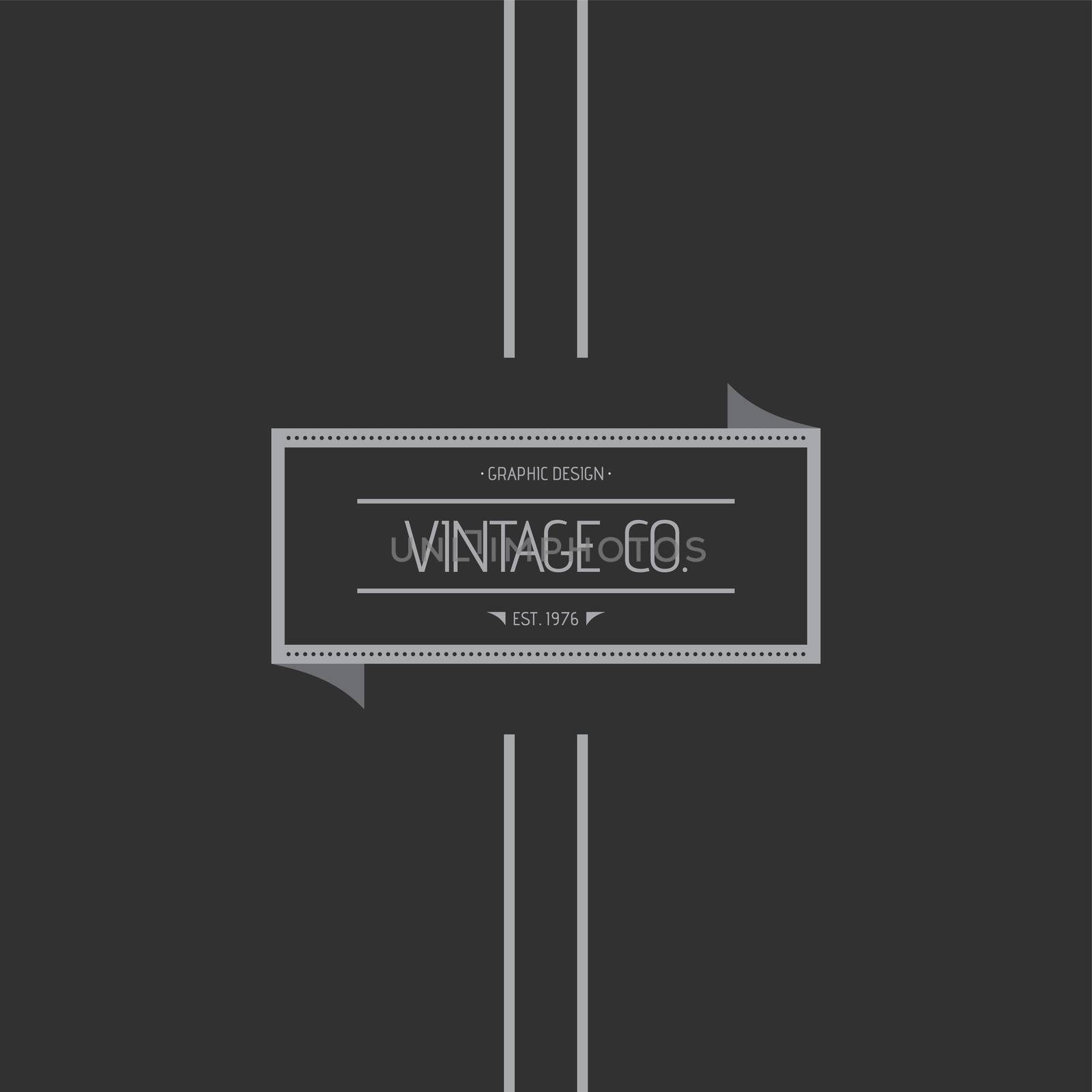 vintage label theme vector graphic art illustration