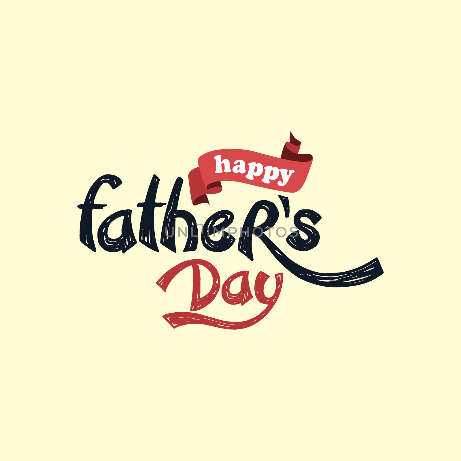 happy father day theme vector art illustration