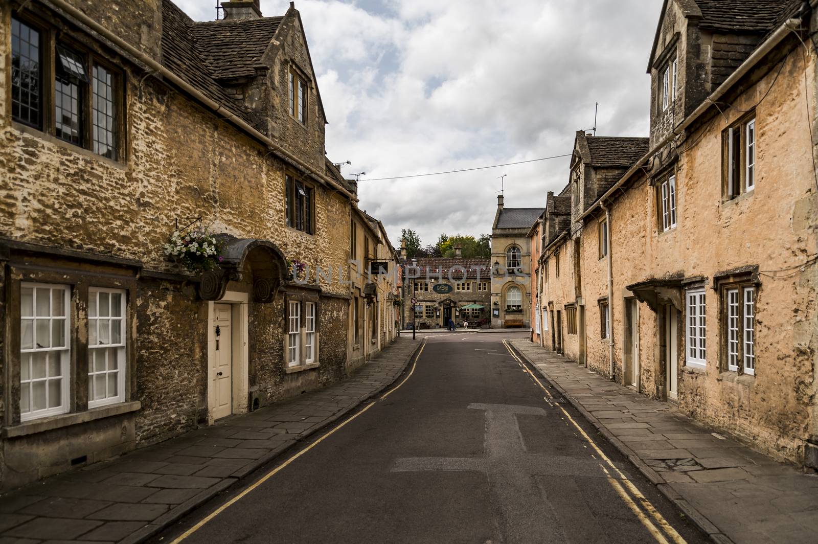 Street in the market town of Corsham England, UK, which was also used for the filming location of the BBC drama Poldark.