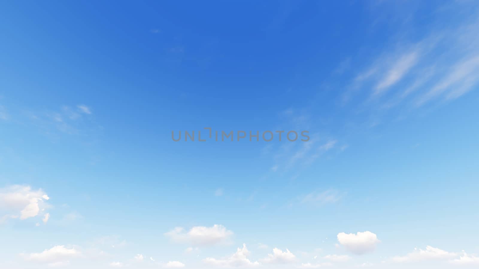 Cloudy blue sky abstract background, blue sky background with tiny clouds, 3d rendering

