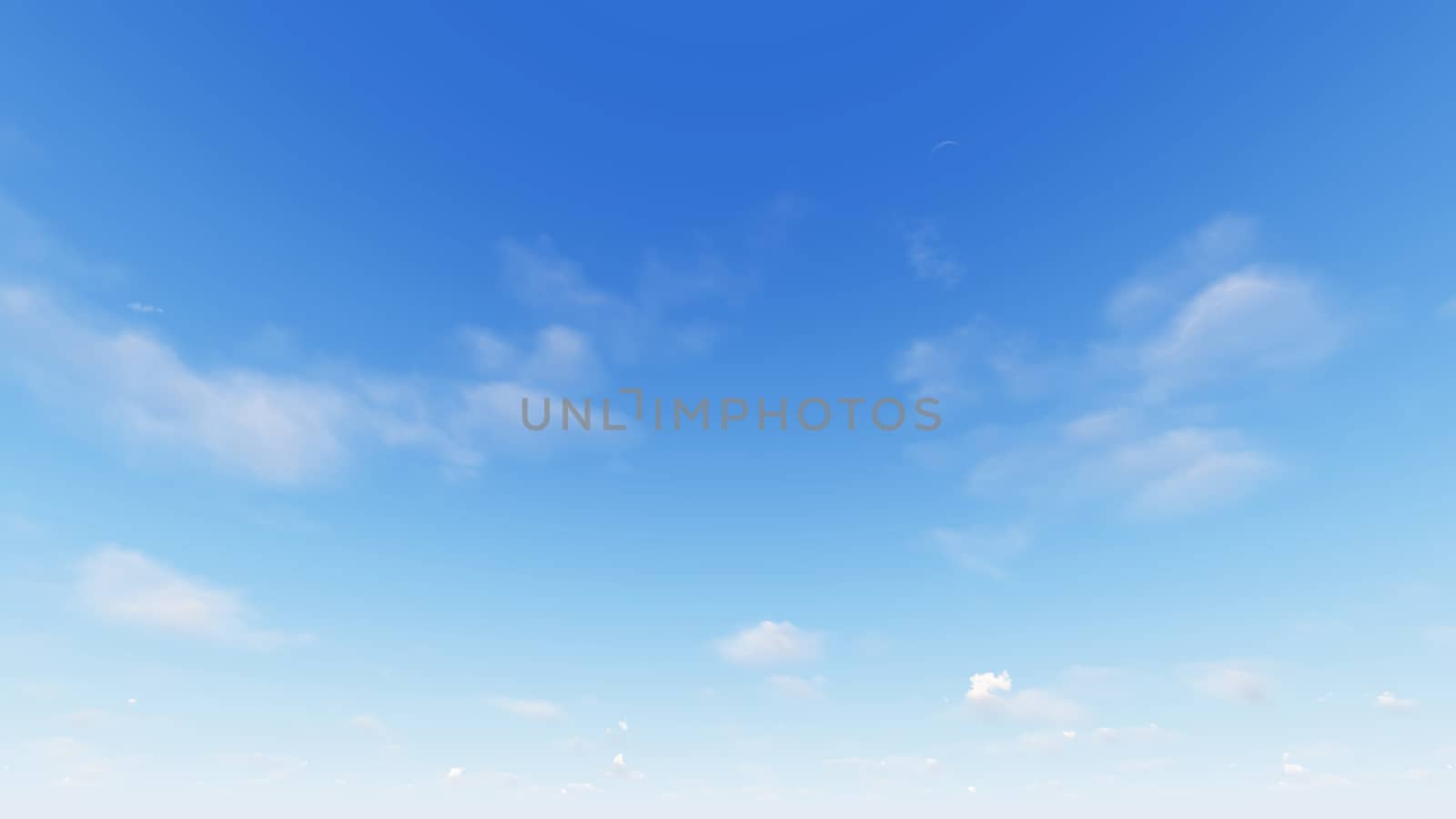 Cloudy blue sky abstract background, blue sky background with tiny clouds, 3d rendering

