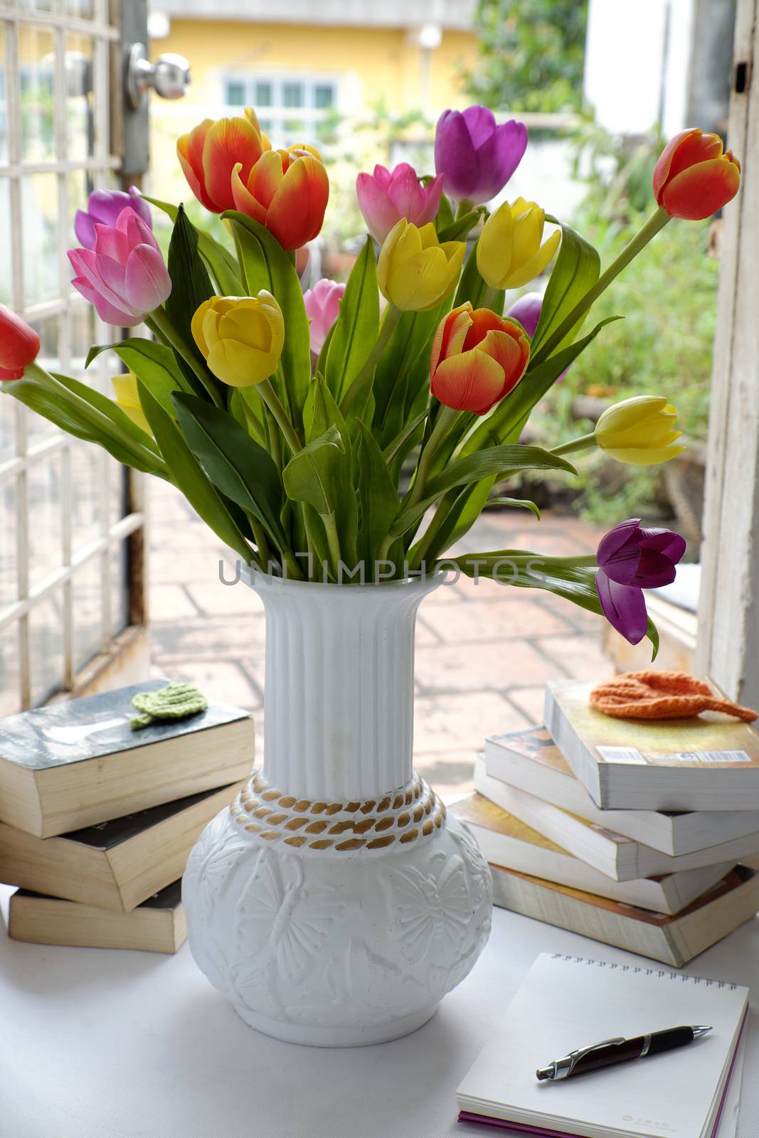 Happy teachers day, handmade tulip flower by xuanhuongho