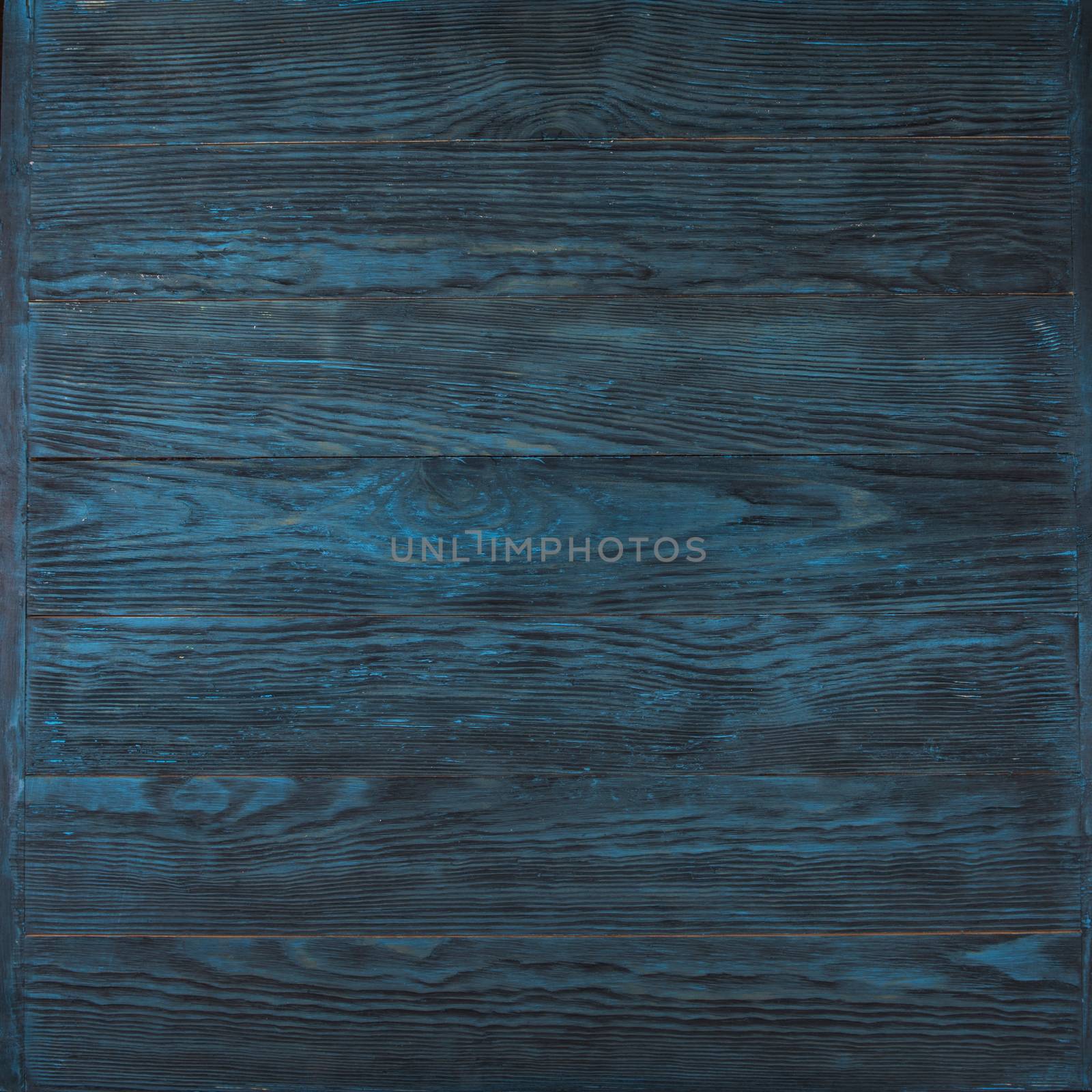 Colorful dark blue empty pine wooden background