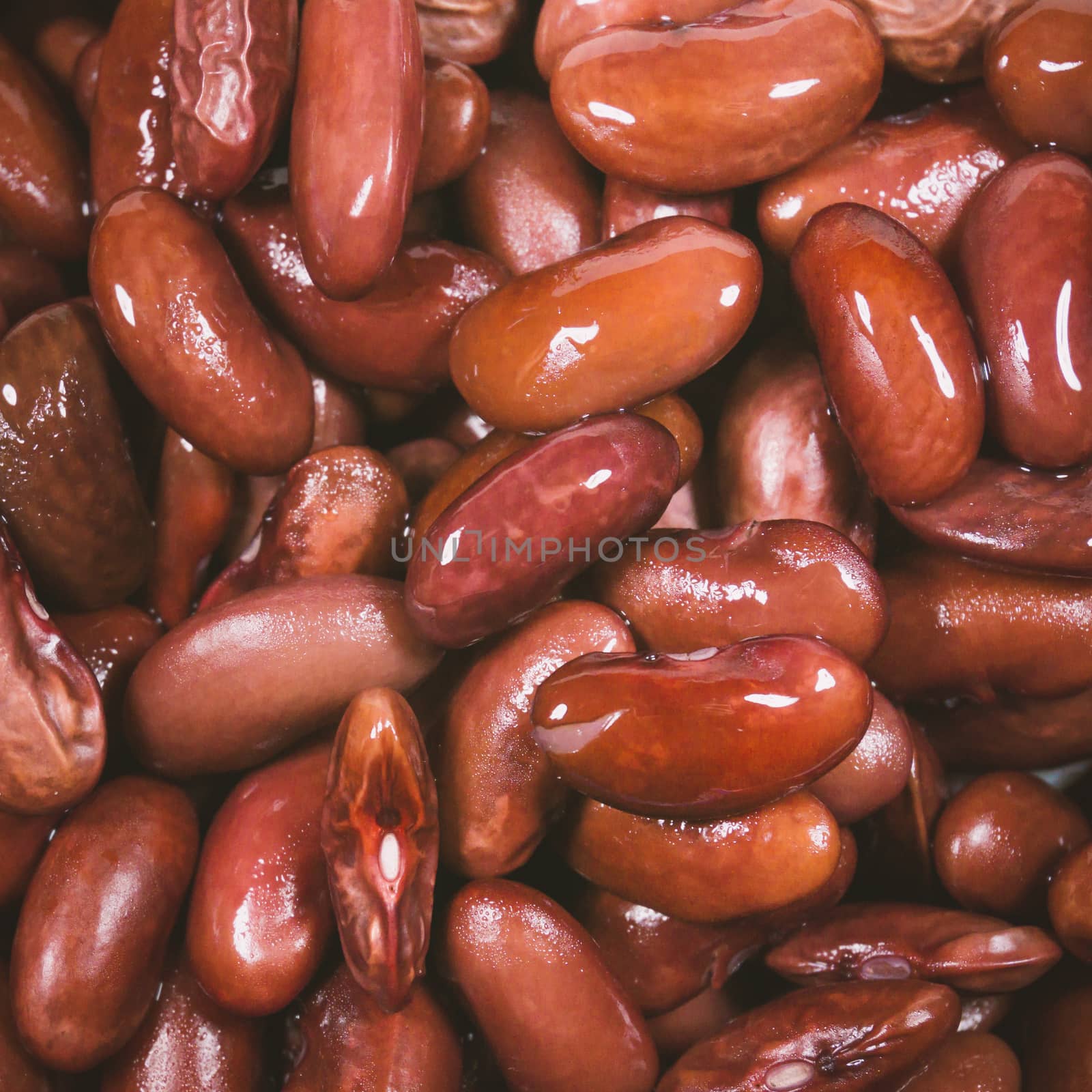 azuki beans or red beans in flat for texture background uses.