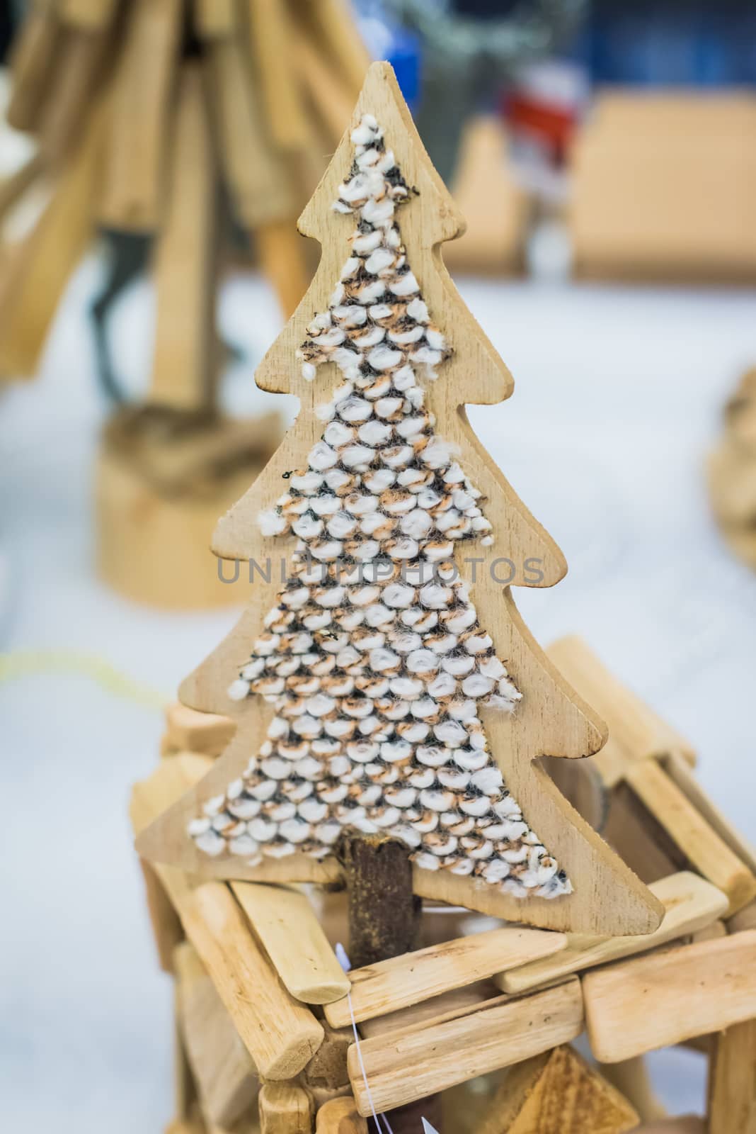 Christmas decorations on a Christmas tree. Christmas decorations like fir-tree