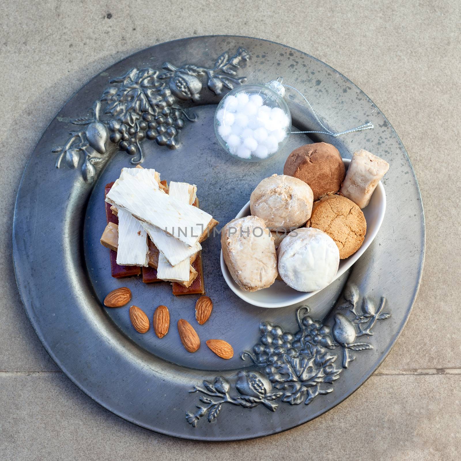 Turron, mantecados and polvorones, typical spanish christmas sweets by supercat67
